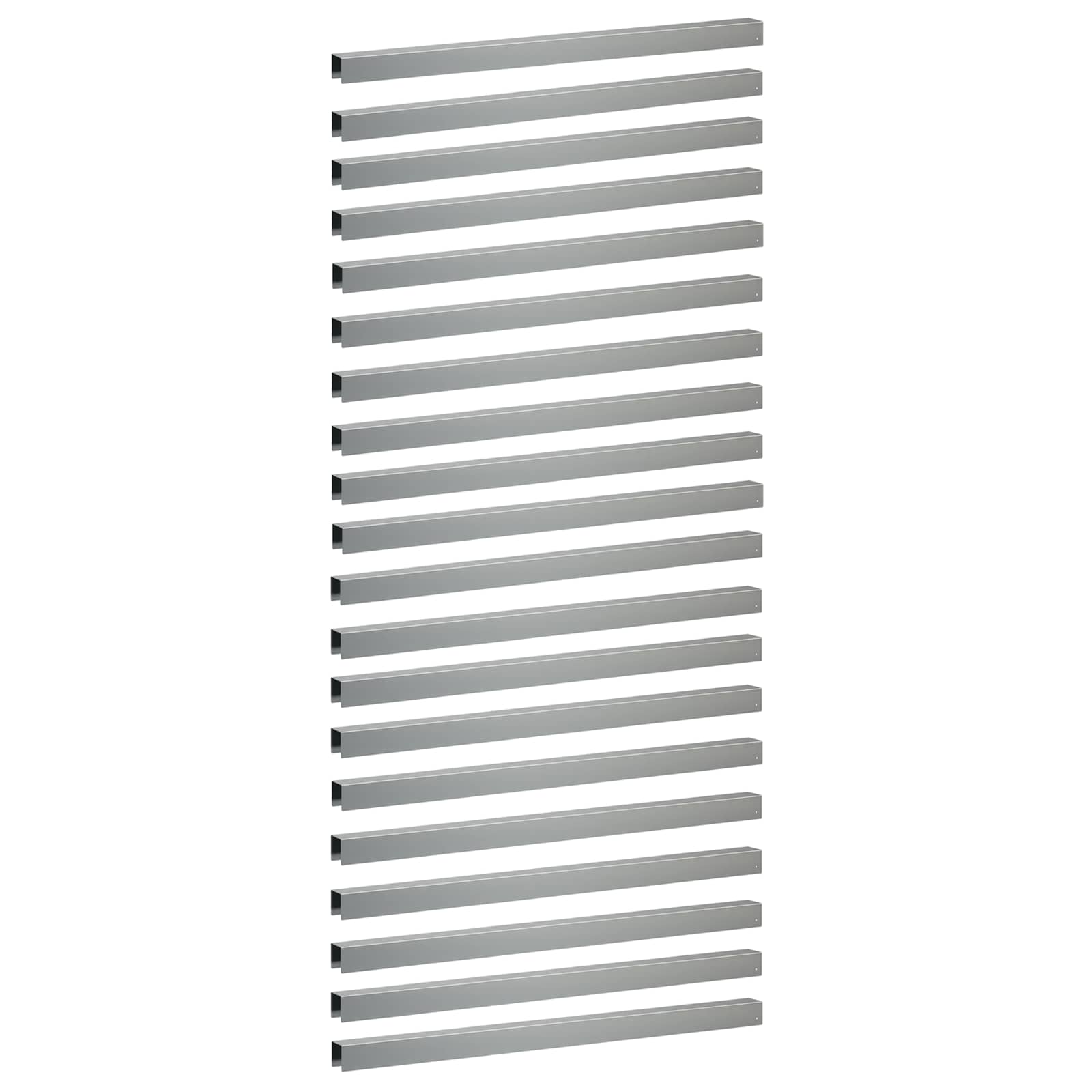 vidaXL Záhradný krycí profil 20 ks 100 x 5 x 5 cm Pozinkovaná oceľ