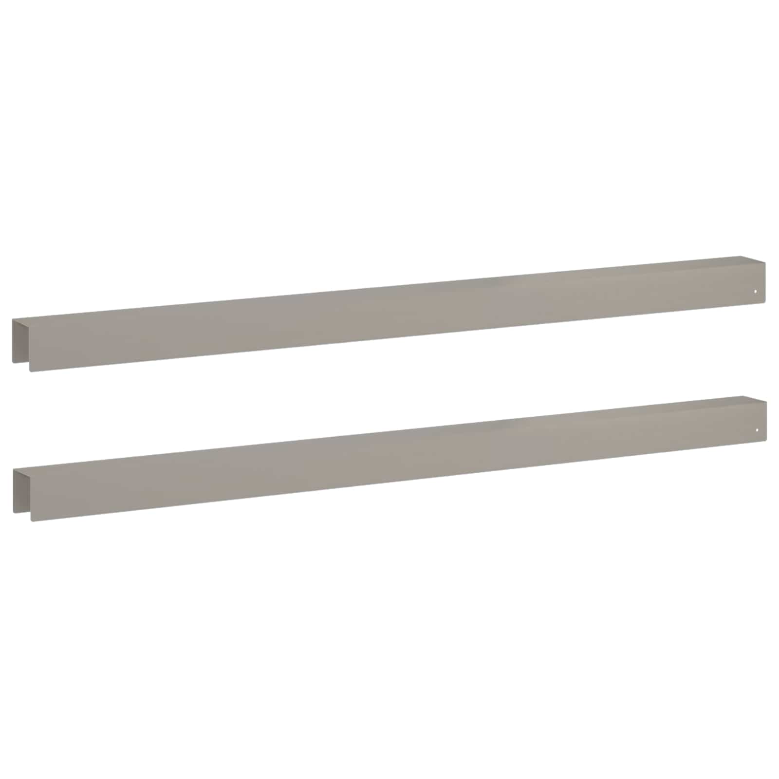 vidaXL - Afdekprofiel - voor - tuinranden - 2 - st - 100 - x - 5 - x - 5 - cm - weervast - staal