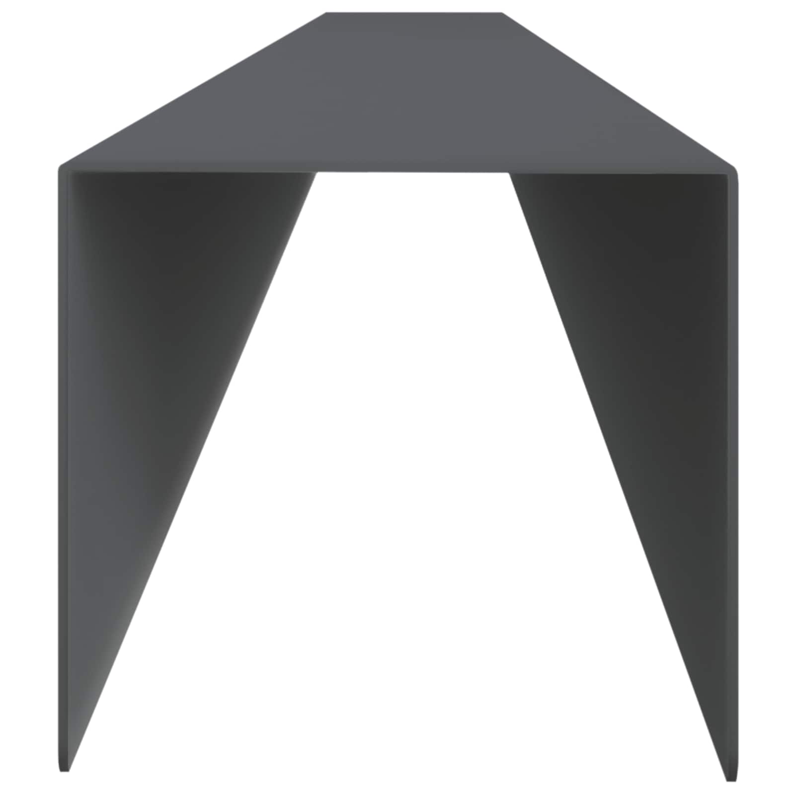 Pokrivni profil za vrtno obrobo 10 kos 100 x 6 x 5 cm Jeklo