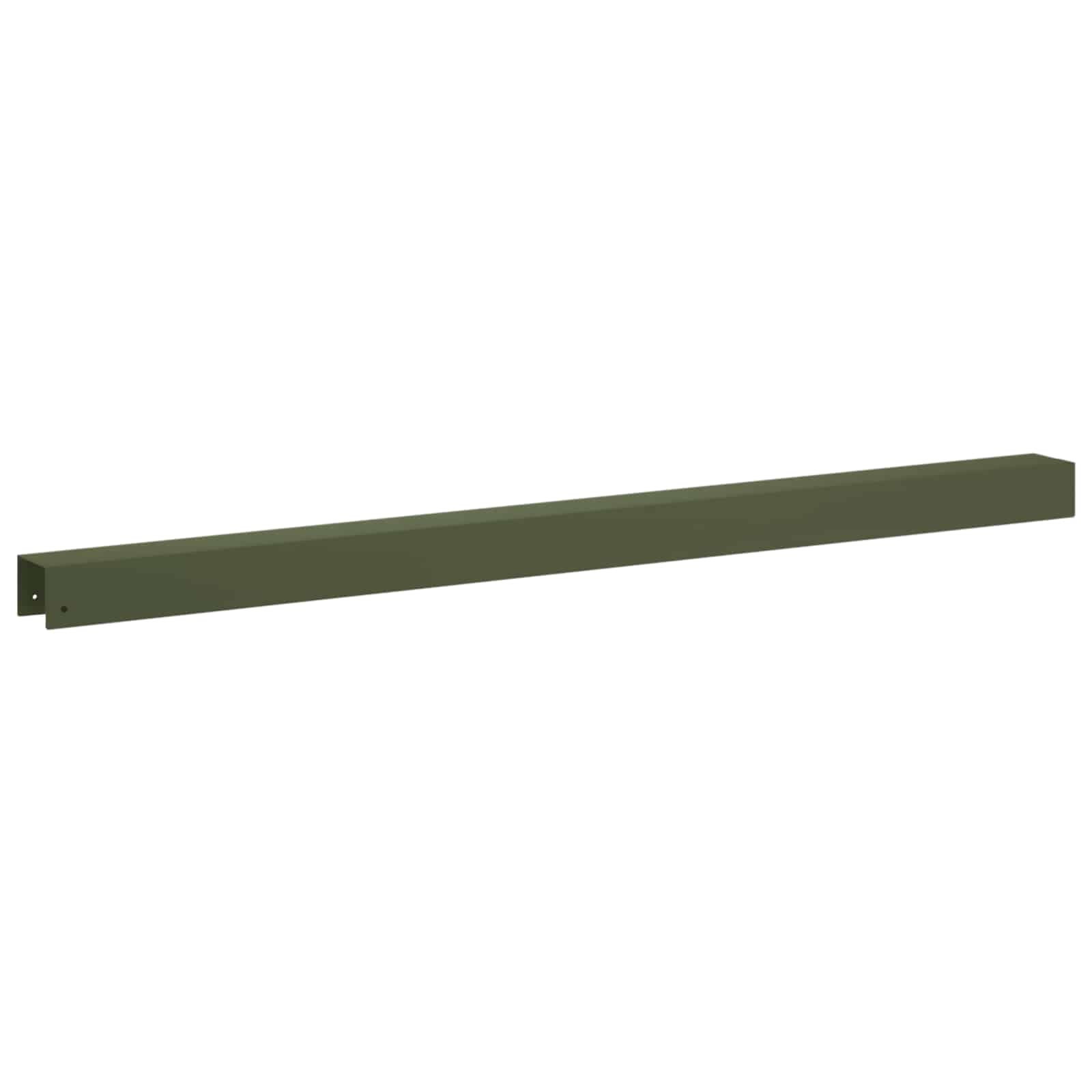 Pokrivni profil za vrtno obrobo 10 kos 100 x 6 x 5 cm Jeklo