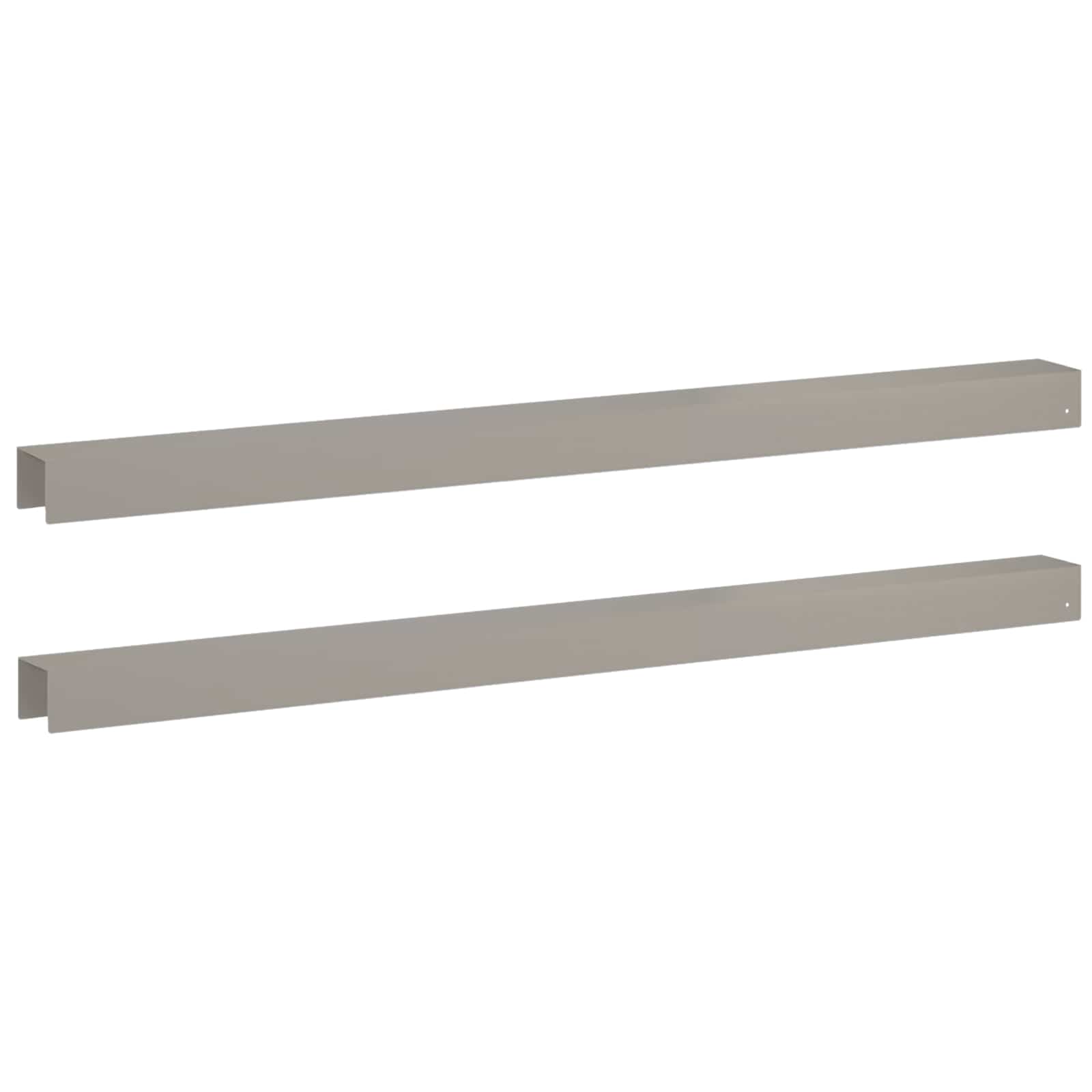 vidaXL - Afdekprofiel - voor - tuinranden - 2 - st - 100 - x - 6 - x - 5 - cm - weervast - staal