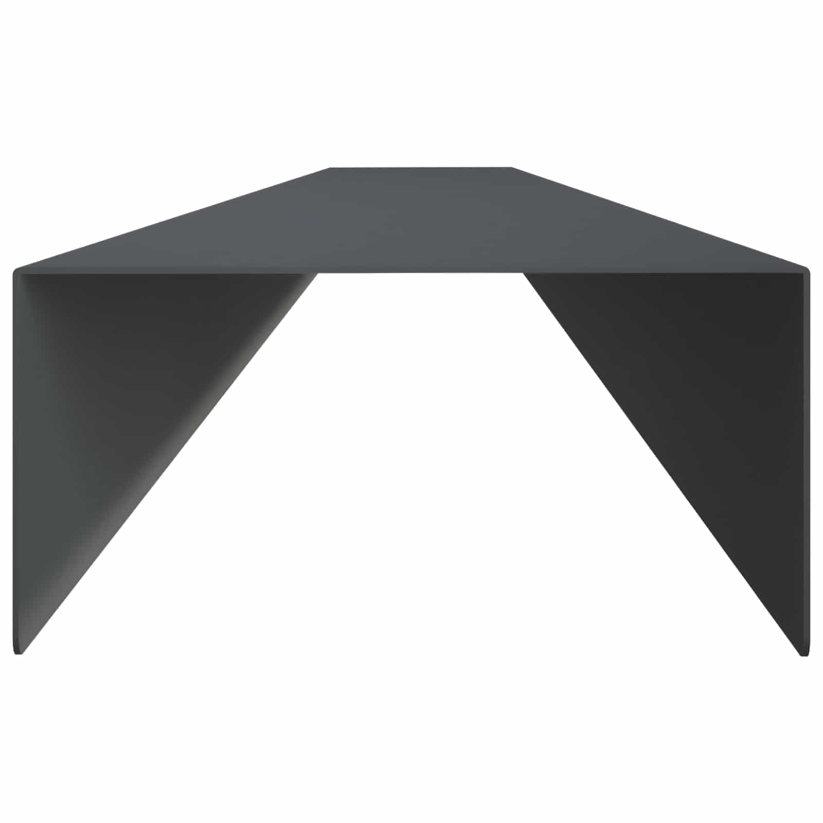 Pokrivni profil za vrtno obrobo 20 kos 100 x 10 x 5 cm Jeklo