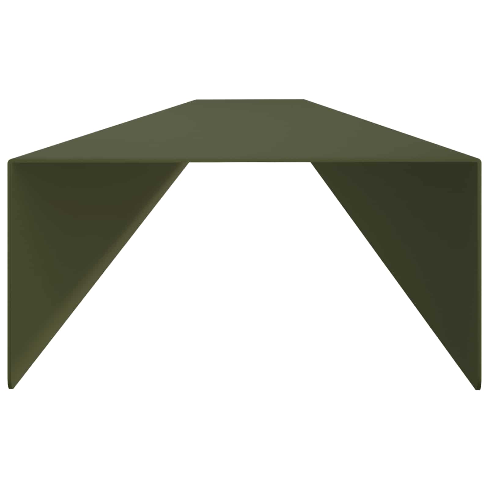Pokrivni profil za vrtno obrobo 2 kos 100 x 10 x 5 cm Jeklo