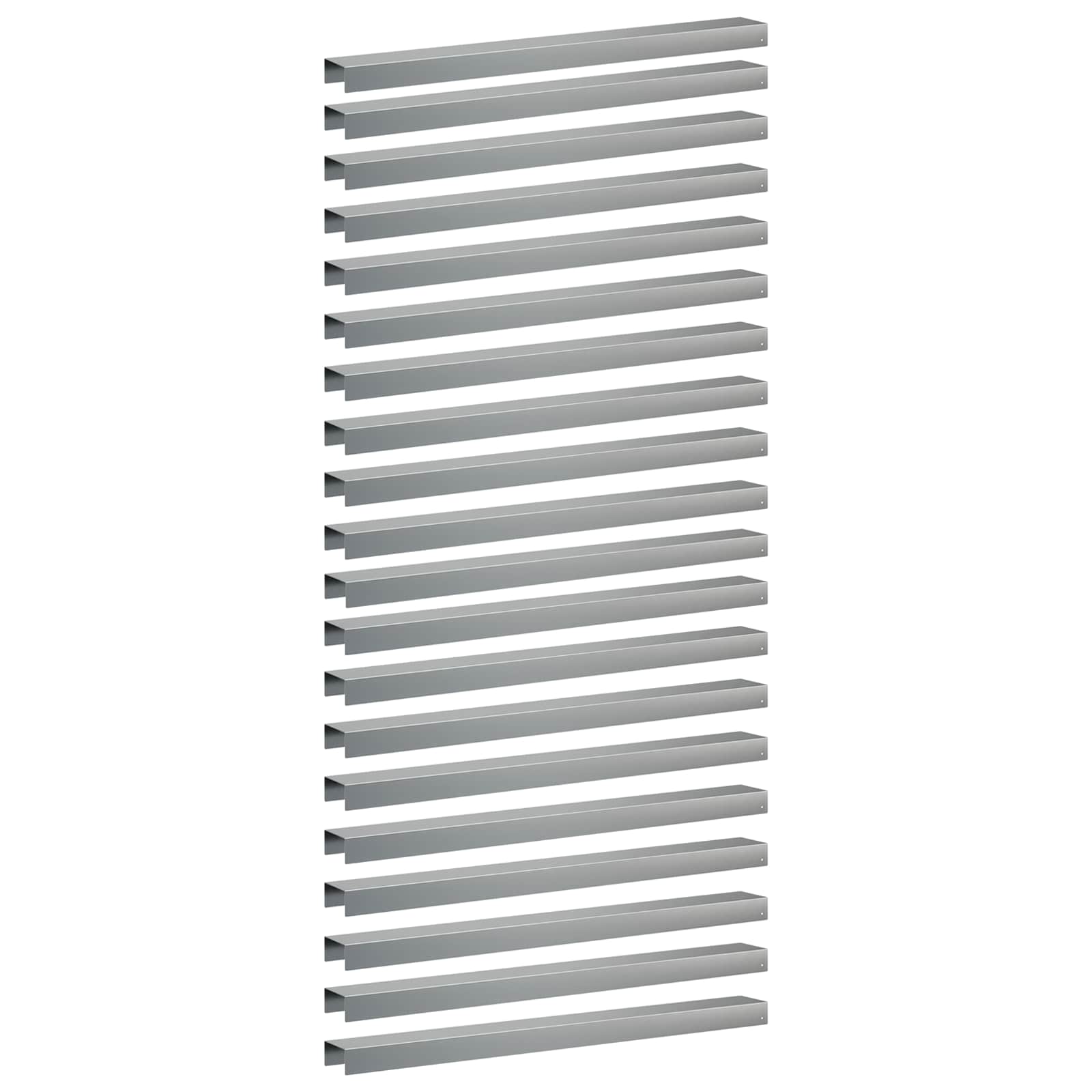 vidaXL Záhradný krycí profil 20 ks 100 x 10 x 5 cm Pozinkovaná oceľ