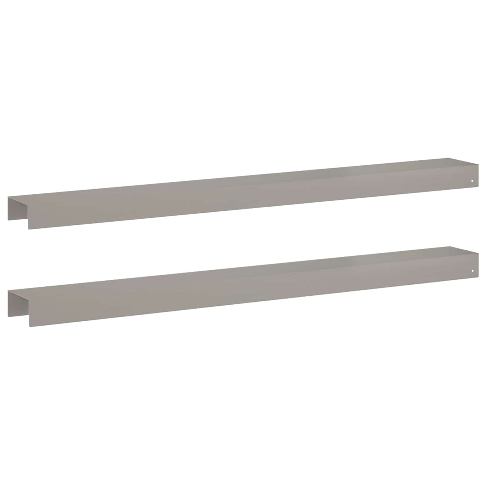 vidaXL - Afdekprofiel - voor - tuinranden - 2 - st - 100 - x - 10 - x - 5 - cm