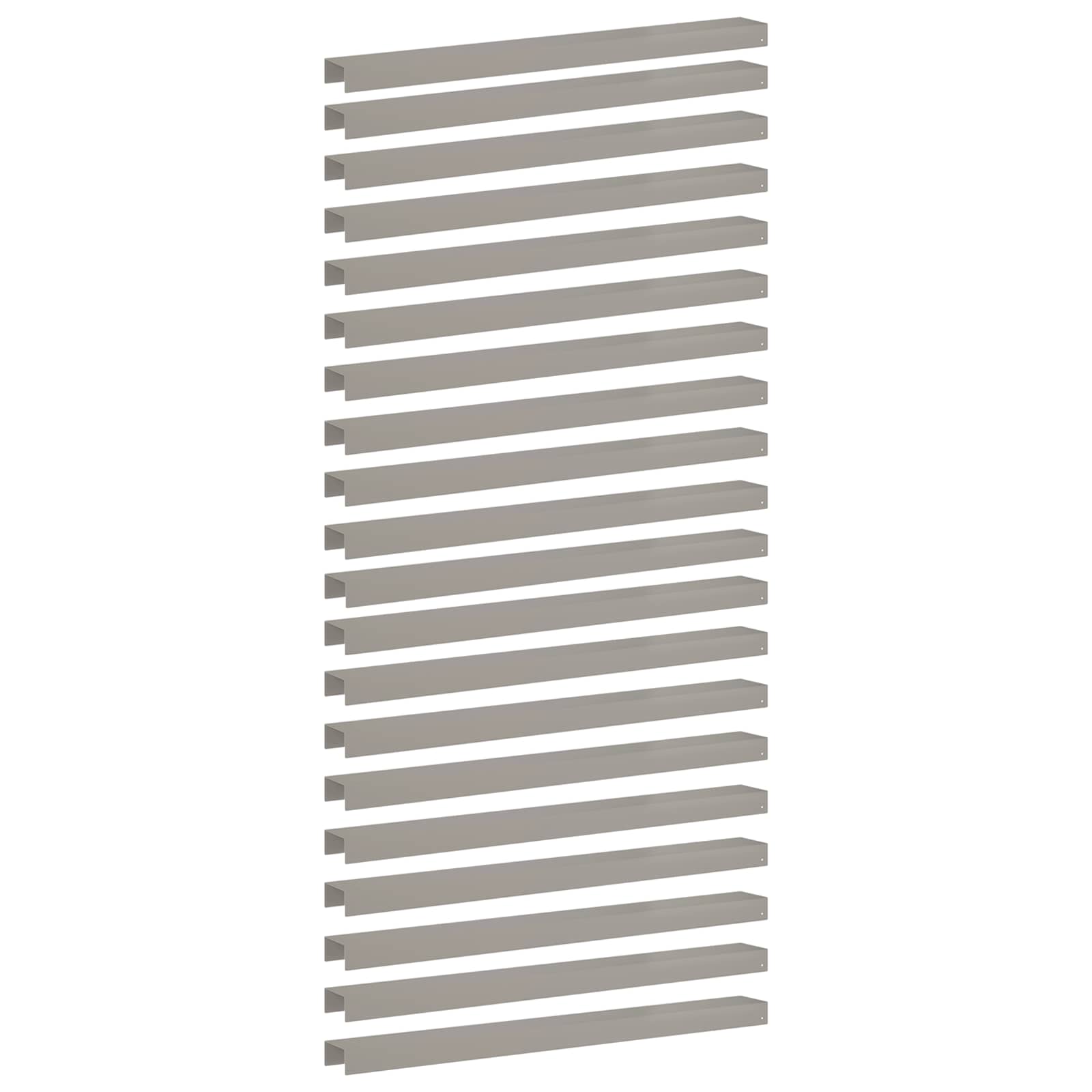 vidaXL - Afdekprofiel - voor - tuinranden - 20 - st - 100 - x - 10 - x - 5 - cm