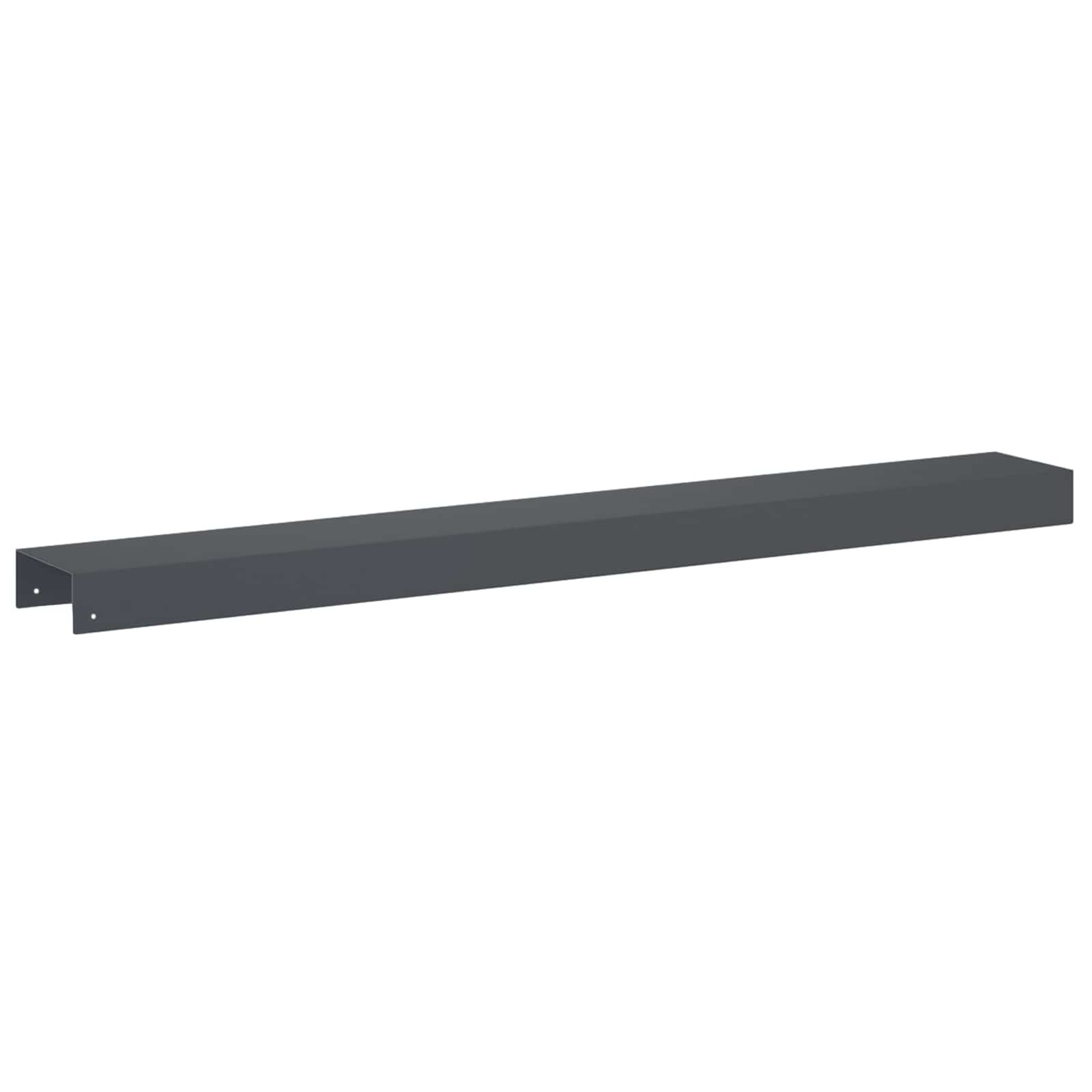 Pokrivni profil za vrtno obrobo 2 kos 100 x 15 x 5 cm Jeklo