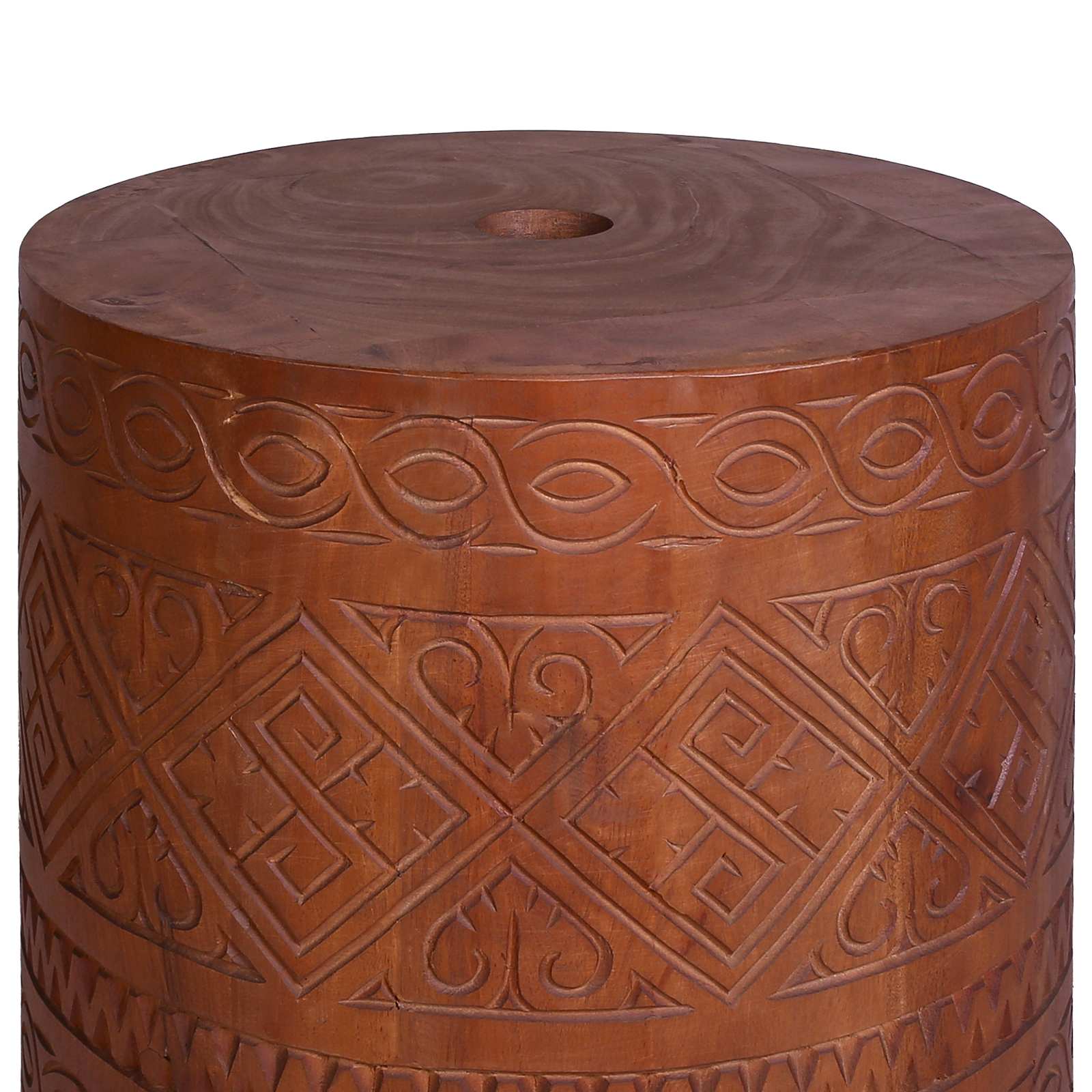 Parasolvoet 21 kg Bruin Massief Mahoniehout Handgesneden image 4