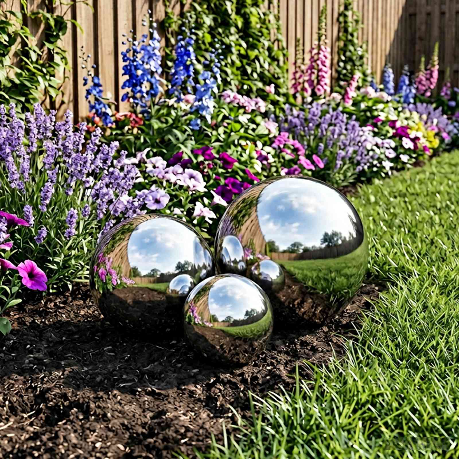 vidaXL Peilipallo 3 kpl Ø 20 cm Hopea Ruostumaton teräs 201