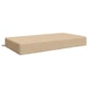 vidaXL Istmepadi SOEST 100% Pol&uuml;ester Kreemjas 120 x 80 x 15 cm
