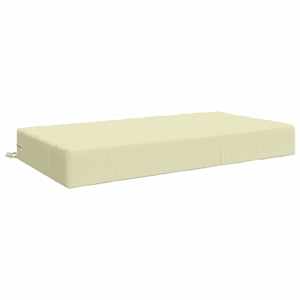 vidaXL Istmepadi SOEST 100% Pol&uuml;ester Kreemjas 120 x 80 x 15 cm