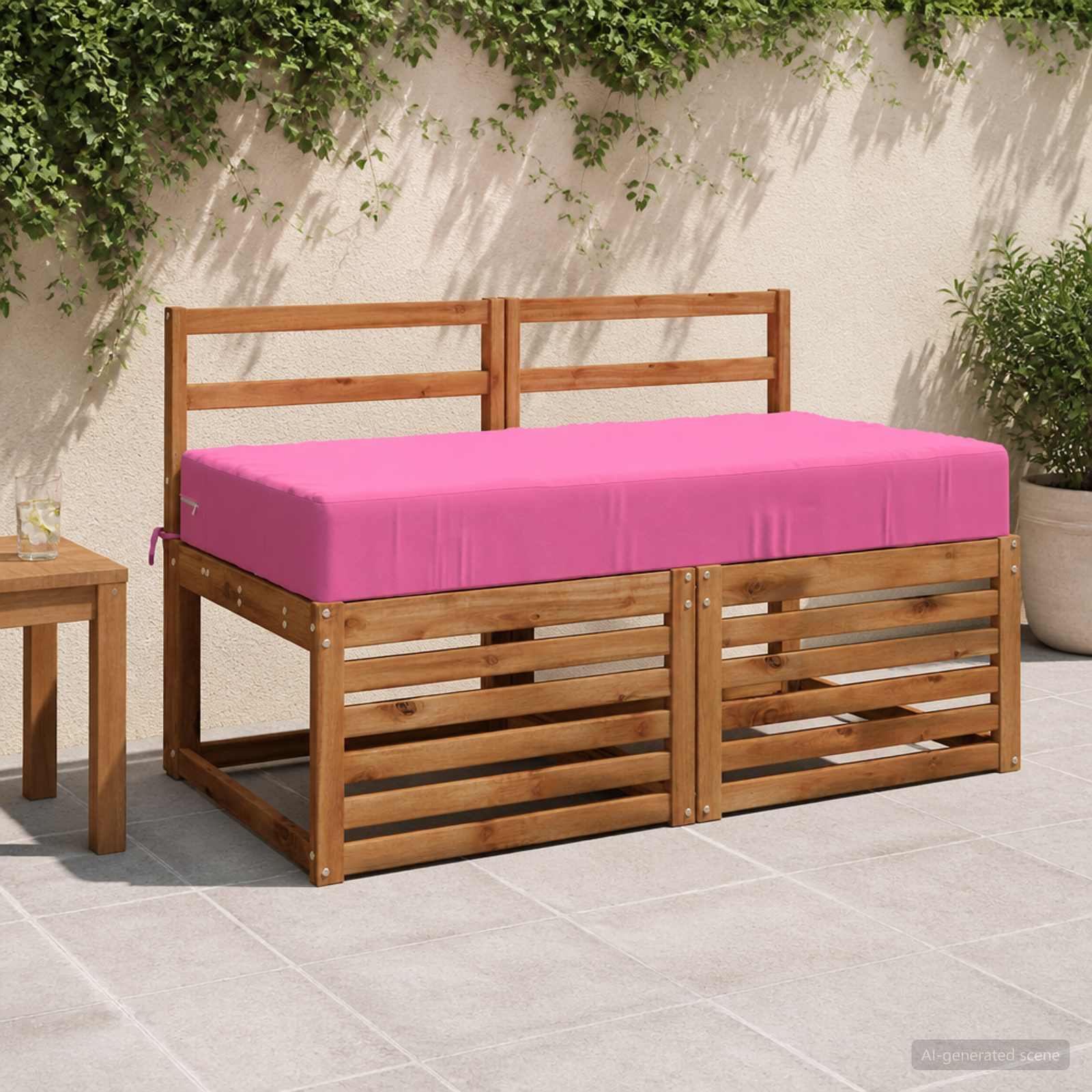 Zitkussen SOEST 100% Polyester Roze 120 x 60 x 15 cm image 1