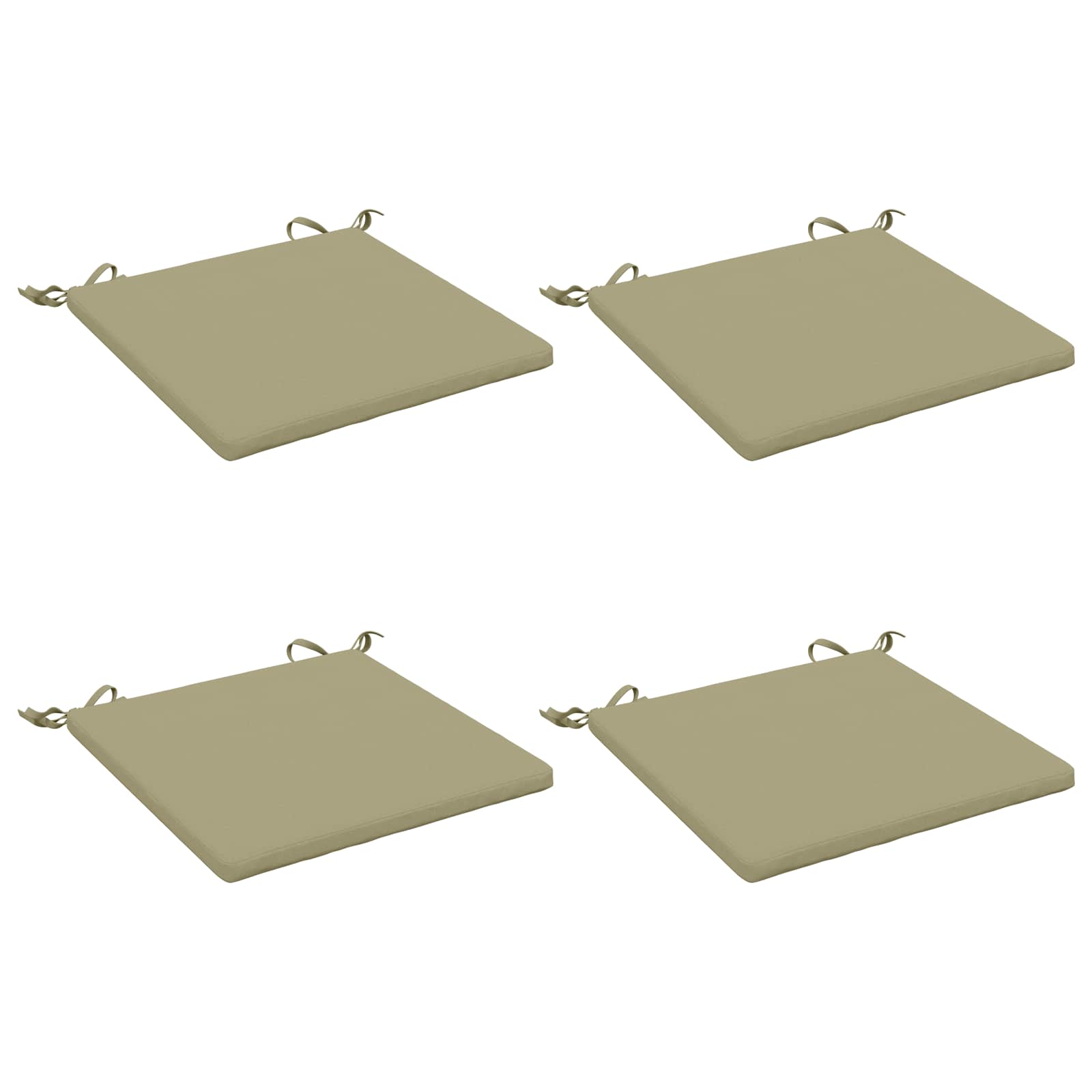 4-Piece Zitkussens SOEST 4 st 100% Polyester Lichtgroen image 1