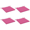 vidaXL 4-osalised istepad SOEST 4 tk 100% Pol&uuml;ester Roosa