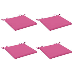 vidaXL 4-osalised istepad SOEST 4 tk 100% Pol&uuml;ester Roosa