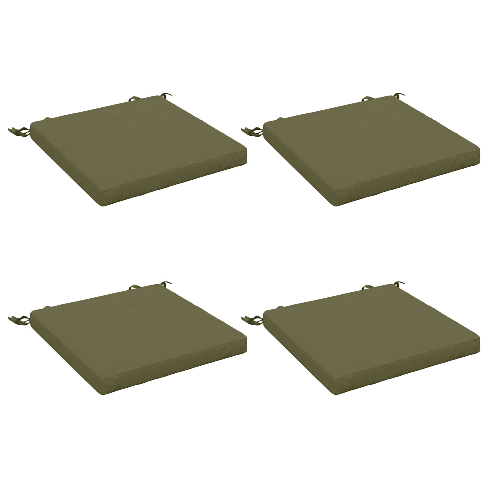 4-Piece Zitkussens SOEST 4 st 100% Polyester Olijfgroen image 1
