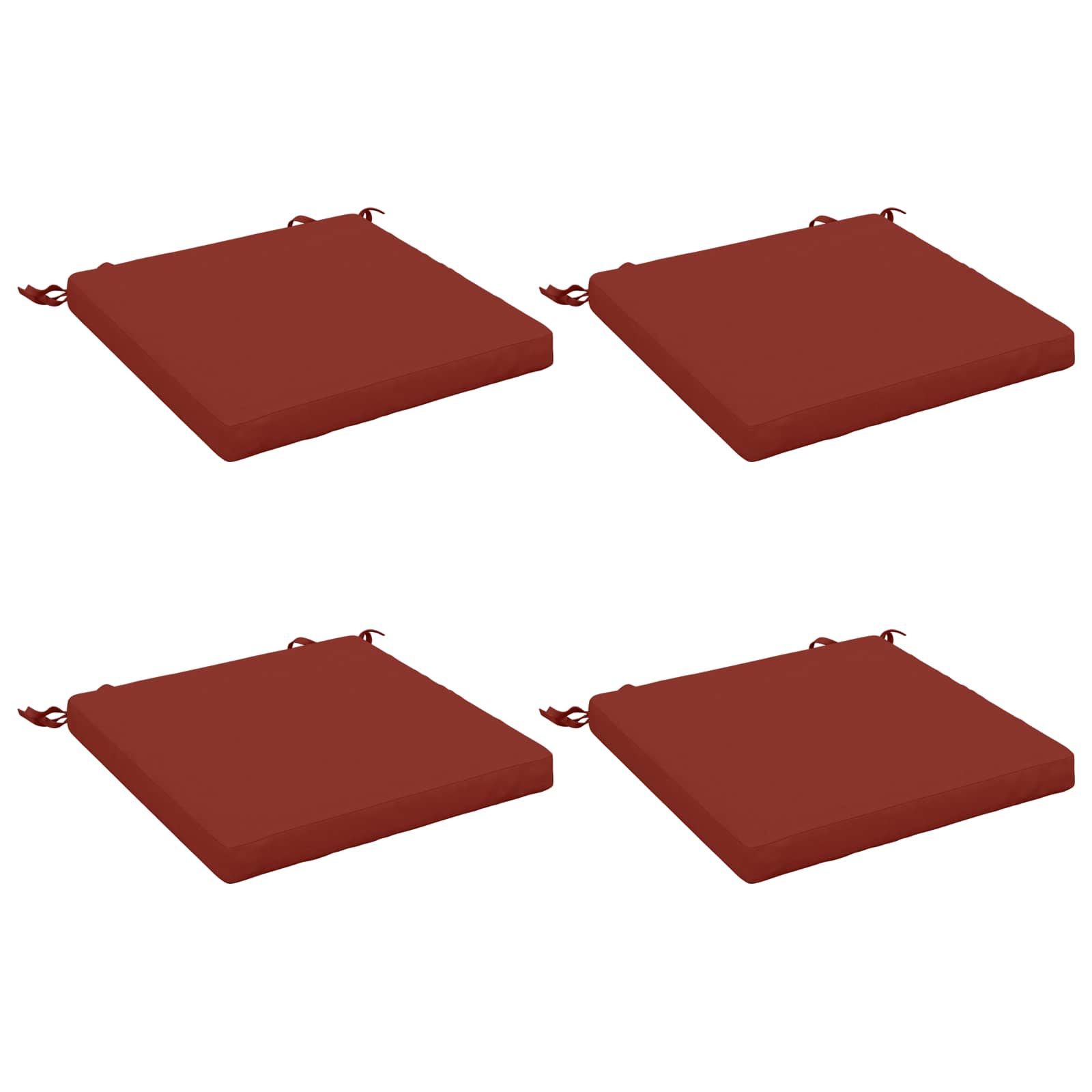 4-Piece Zitkussens SOEST 4 st 100% Polyester Rood image 1