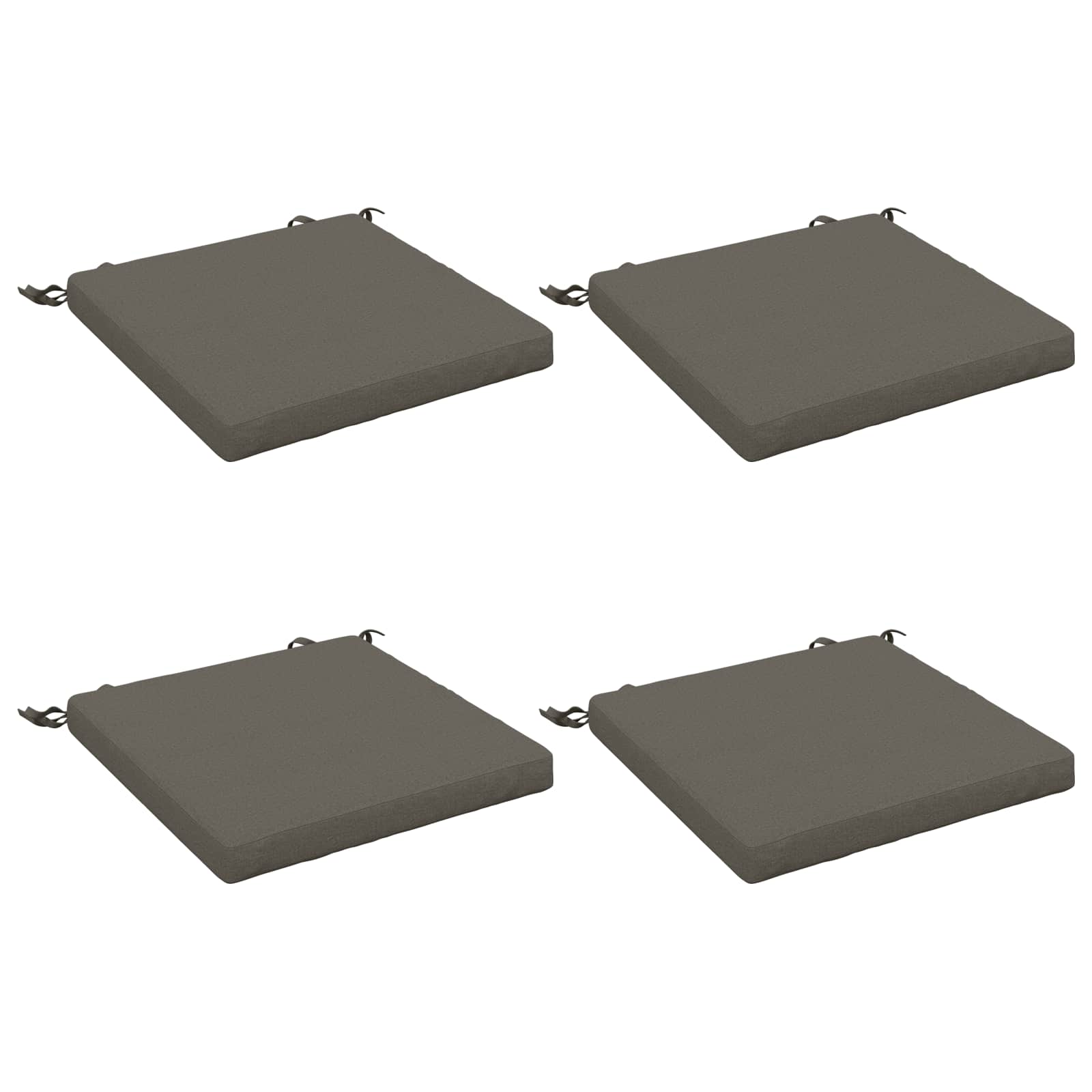 4-Piece Zitkussens SOEST 4 st 100% Polyester Grijs image 1