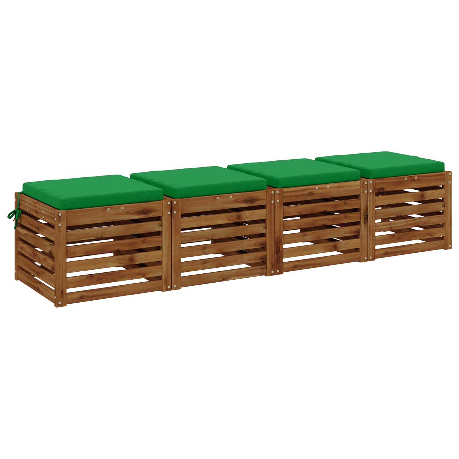 4-Piece Zitkussens SOEST 4 st 100% Polyester Groen image 2