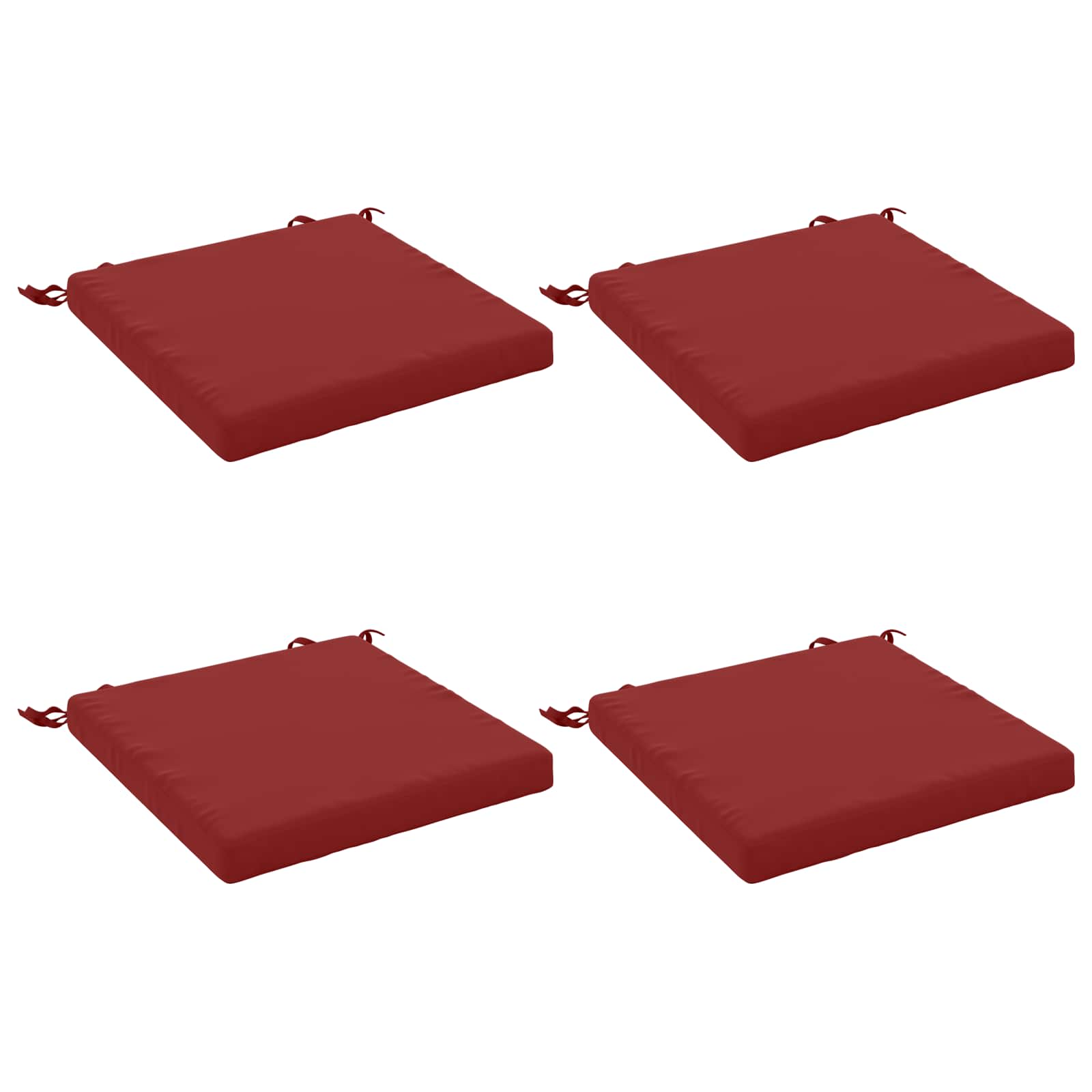 4-Piece Zitkussens SOEST 4 st 100% Polyester Wijnrood image 2