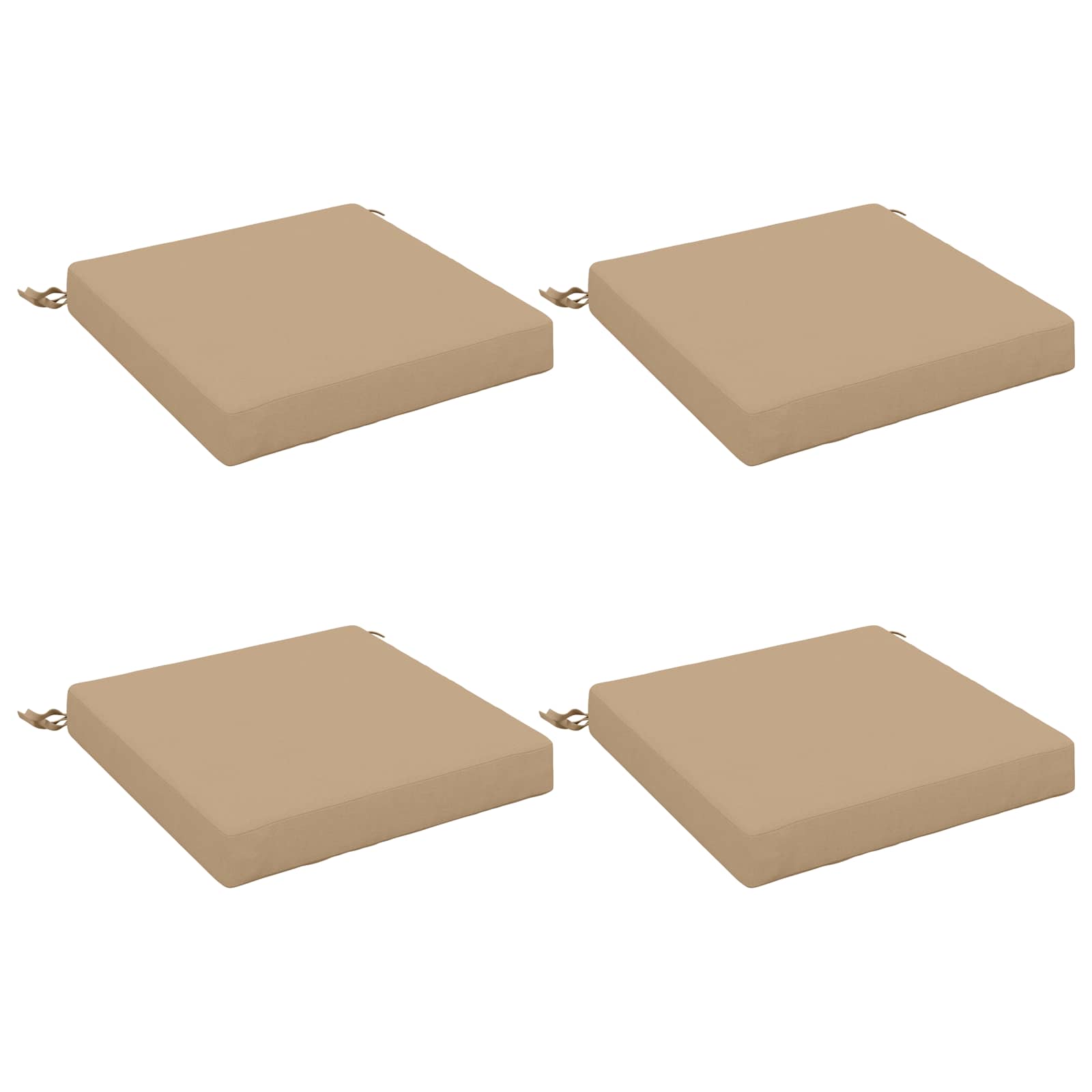 4-Piece Zitkussens SOEST 4 st 100% Polyester Zand image 1