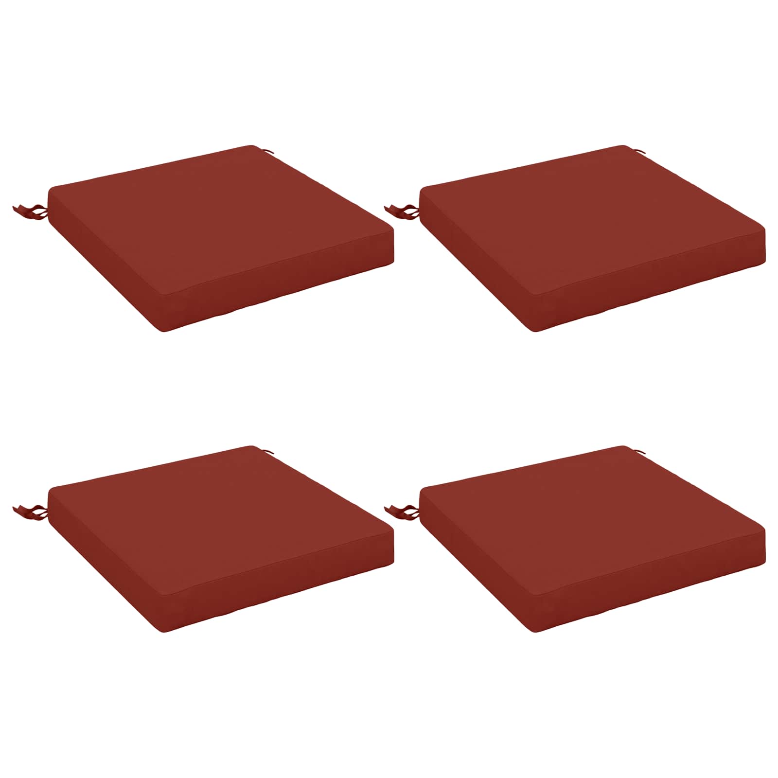 4-Piece Zitkussens SOEST 4 st 100% Polyester Rood image 1