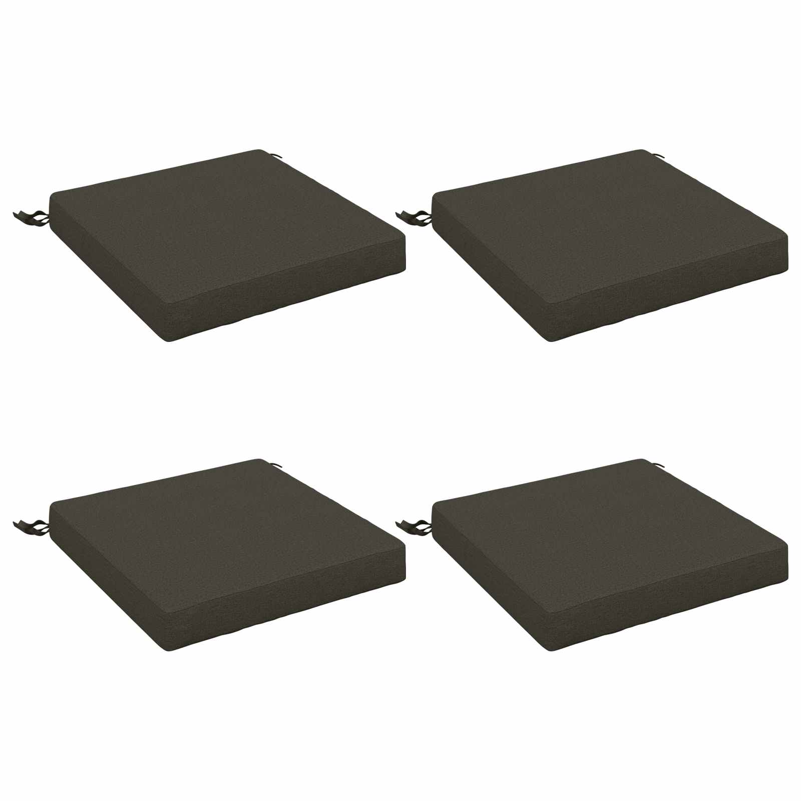 4-Piece Zitkussens SOEST 4 st 100% Polyester Antraciet image 1