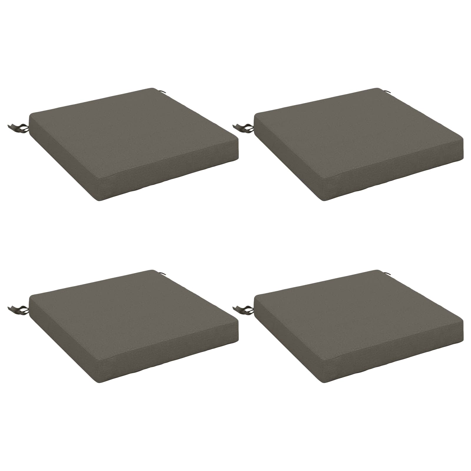 4-Piece Zitkussens SOEST 4 st 100% Polyester Grijs image 1