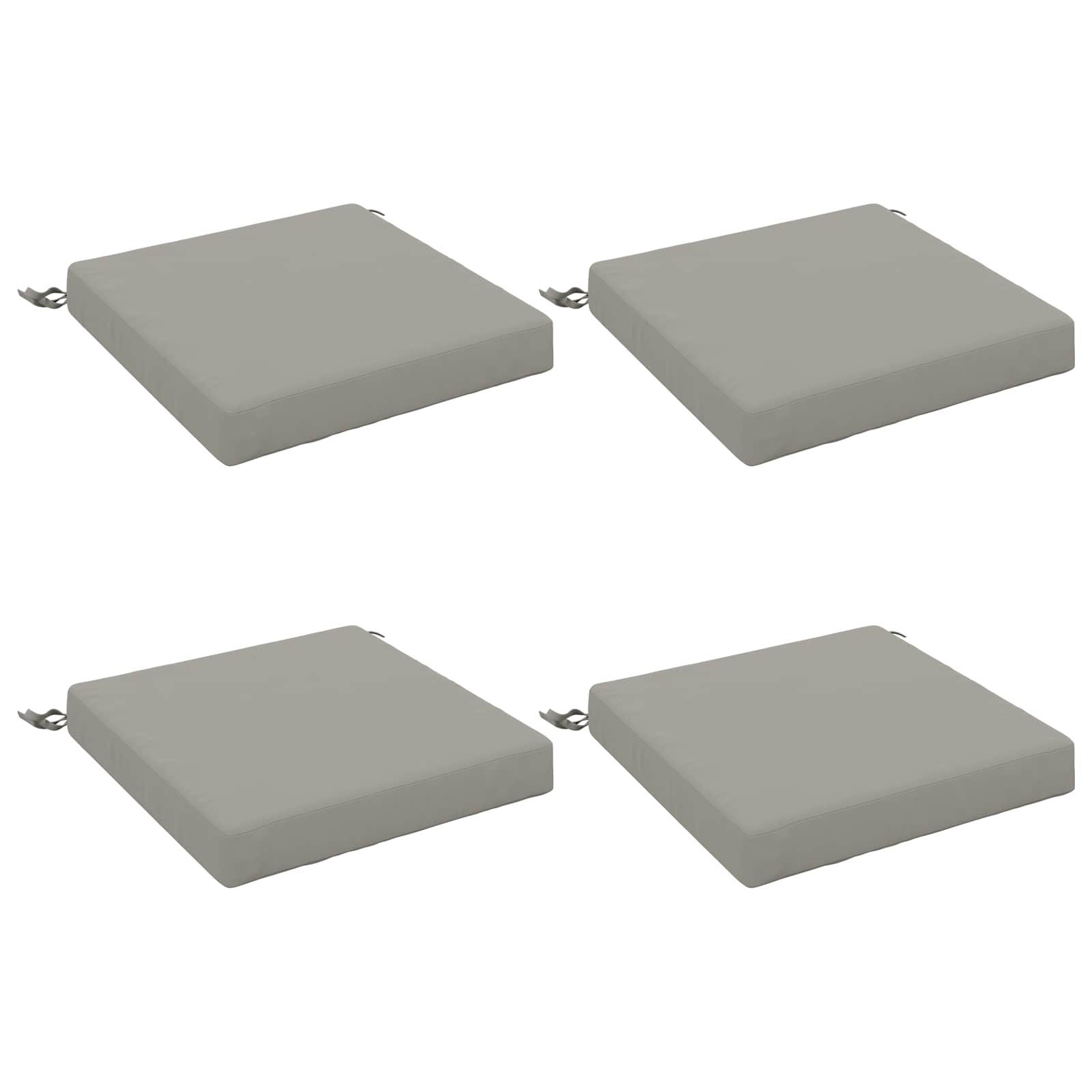 4-Piece Zitkussens SOEST 4 st 100% Polyester Grijs image 1