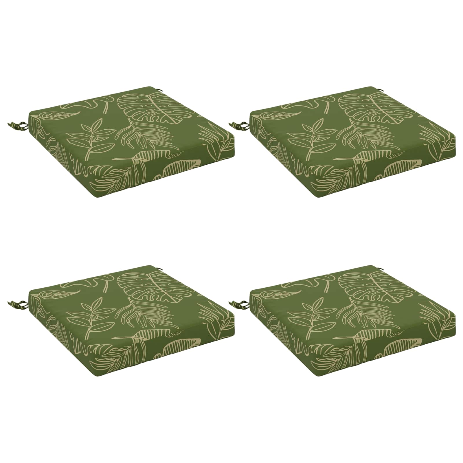 4-Piece Zitkussens SOEST 4 st 100% Polyester Bladontwerp image 2