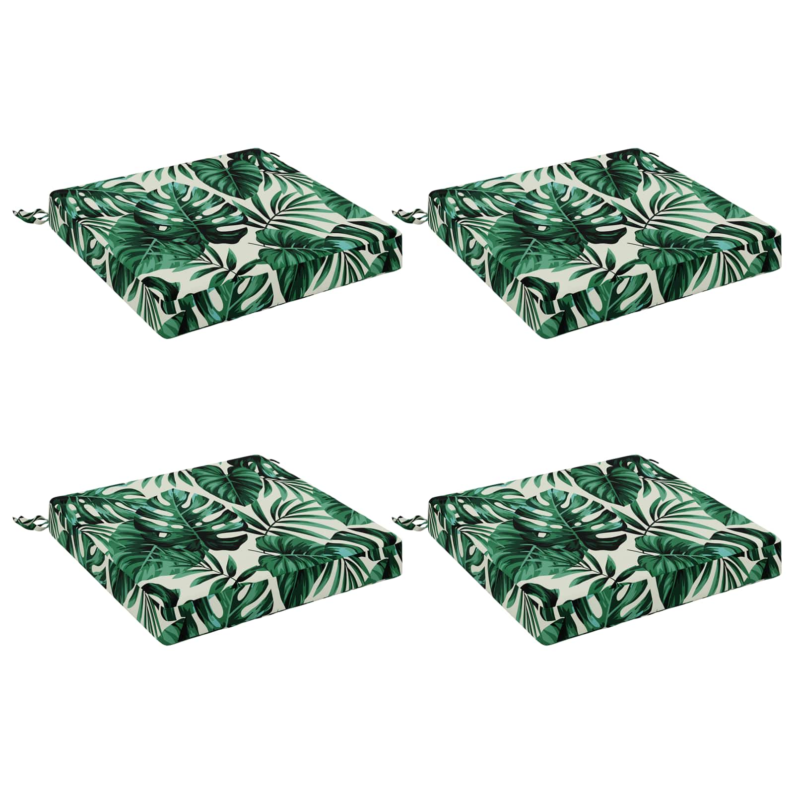 4-Piece Zitkussens SOEST 4 st 100% Polyester Bladpatroon image 1
