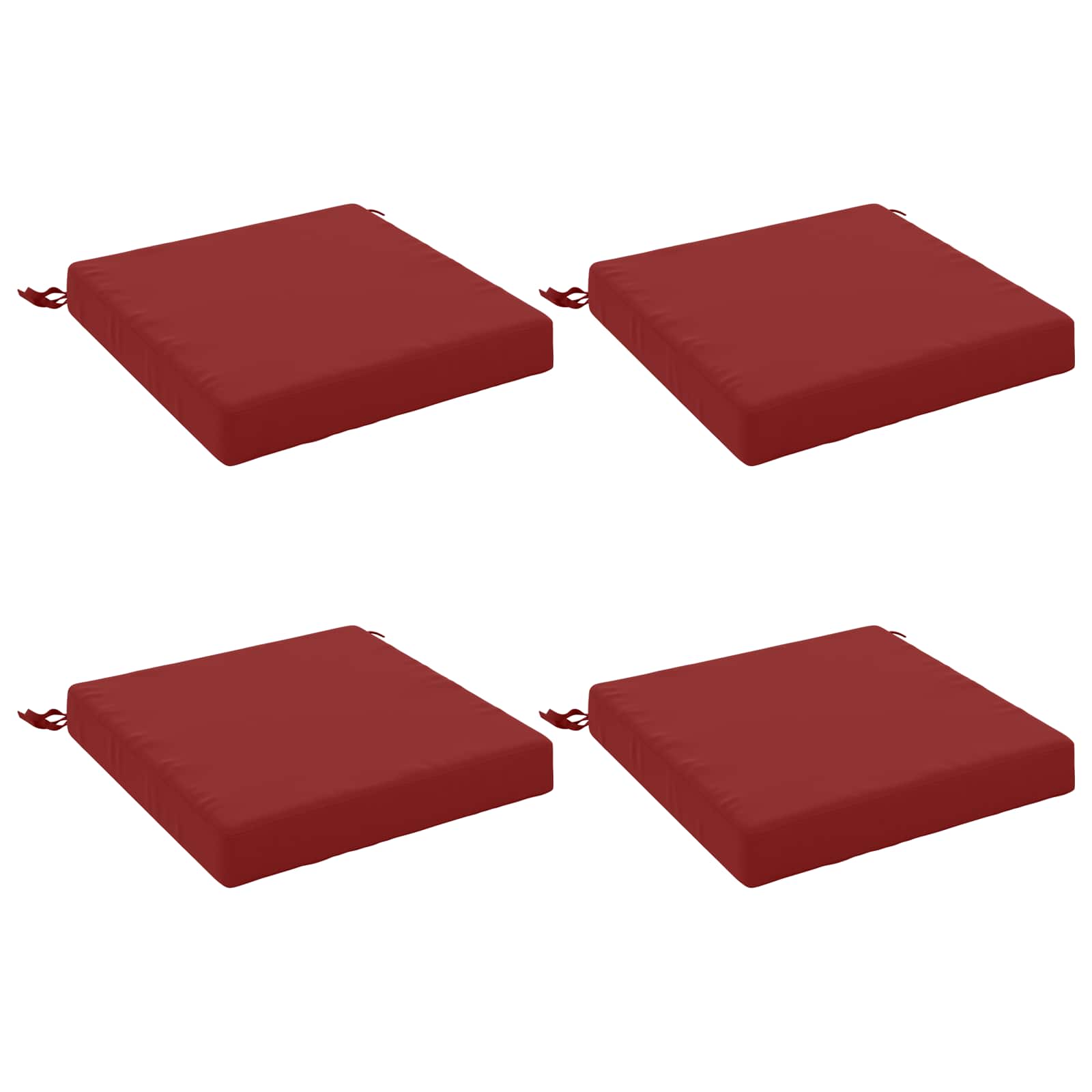 4-Piece Zitkussens SOEST 4 st 100% Polyester Wijnrood image 2