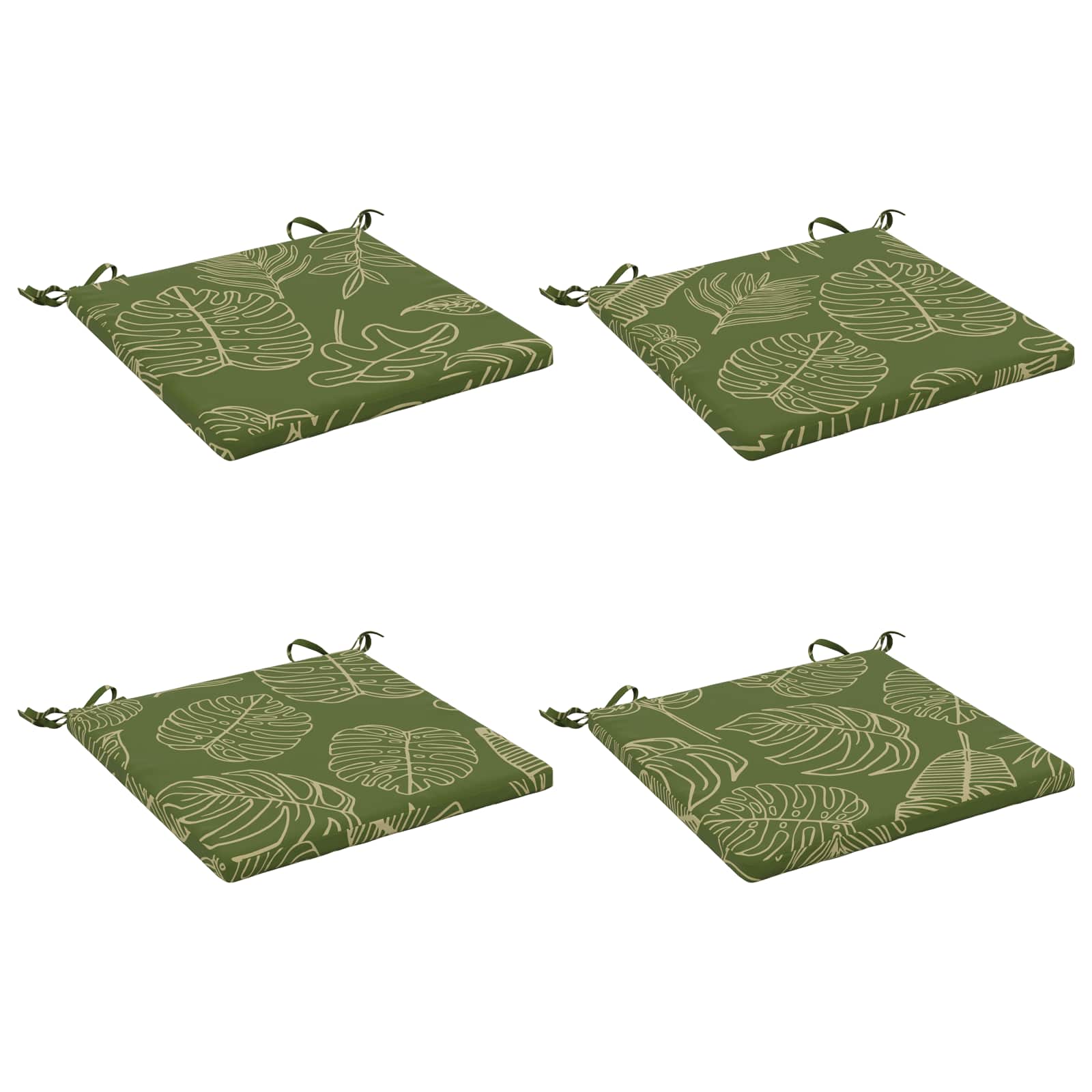 4-Piece Zitkussens SOEST 4 st 100% Polyester Bladontwerp image 2