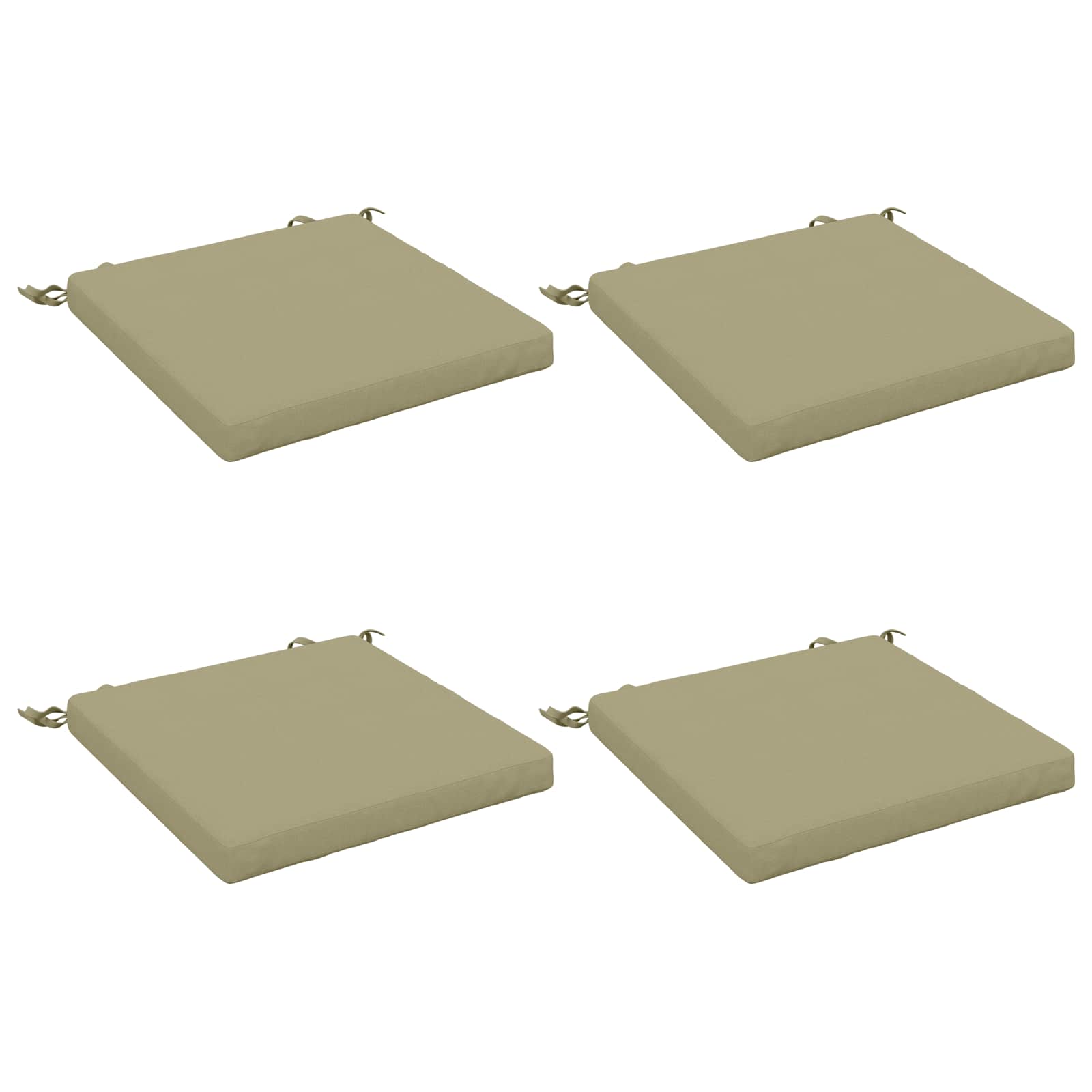 4-Piece Zitkussens SOEST 4 st 100% Polyester Lichtgroen image 1