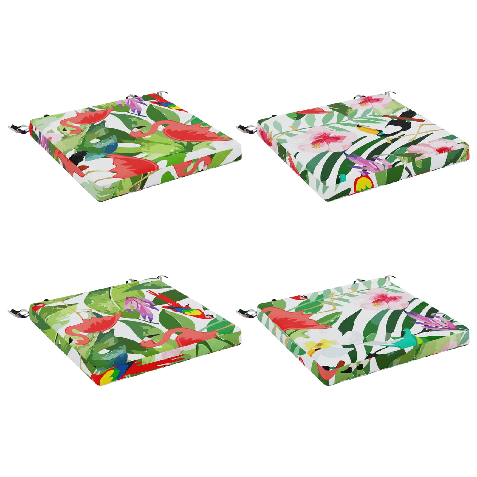 vidaXL 4-dielne sedacie vankúše SOEST 4 ks 100% polyester Viacfarebný