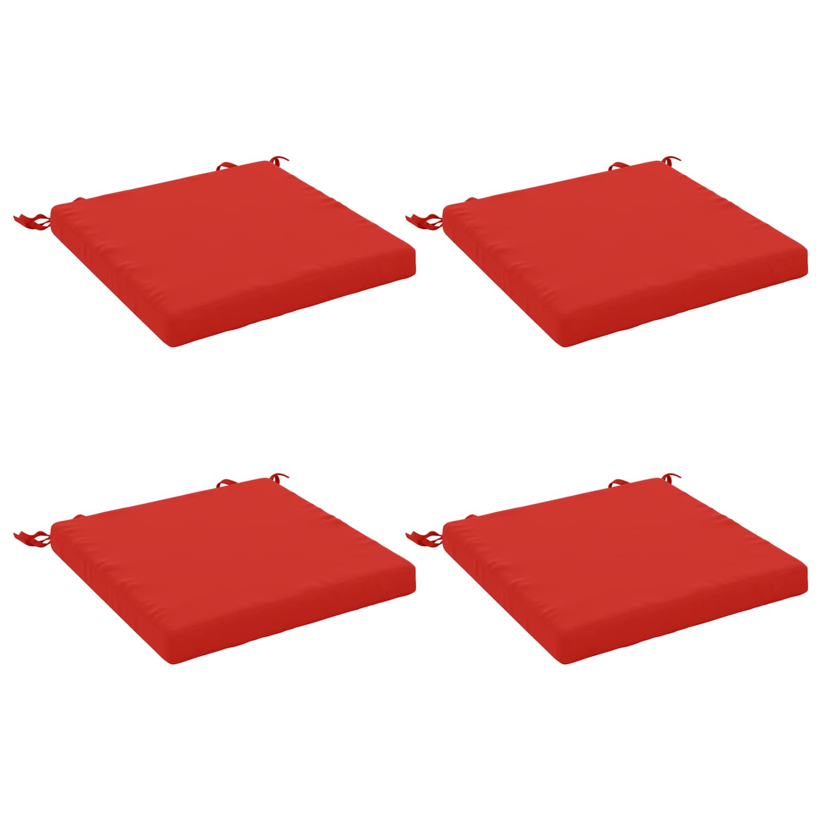 4-Piece Zitkussens SOEST 4 st 100% Polyester Rood image 1