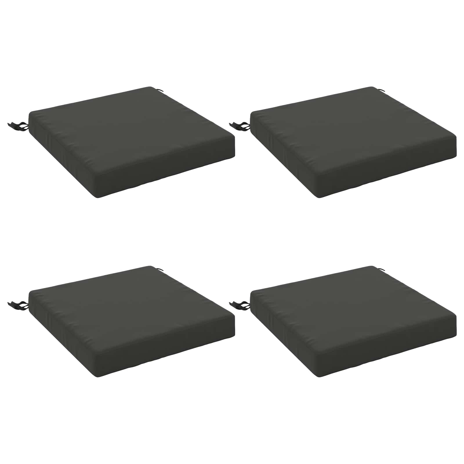 4-Piece Zitkussens SOEST 4 st 100% Polyester Antraciet image 1