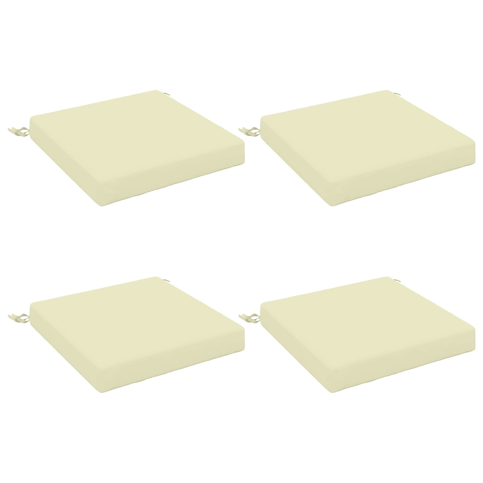 4-Piece Zitkussens SOEST 4 st 100% Polyester Crèmekleurig image 1