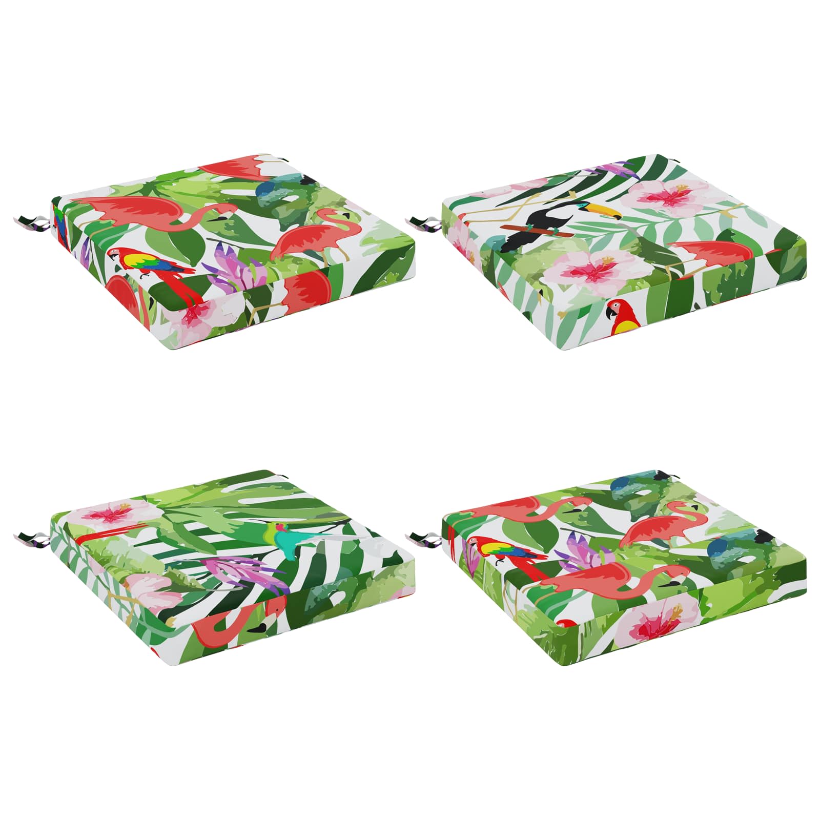 vidaXL 4-dielne sedacie vankúše SOEST 4 ks 100% polyester Viacfarebný