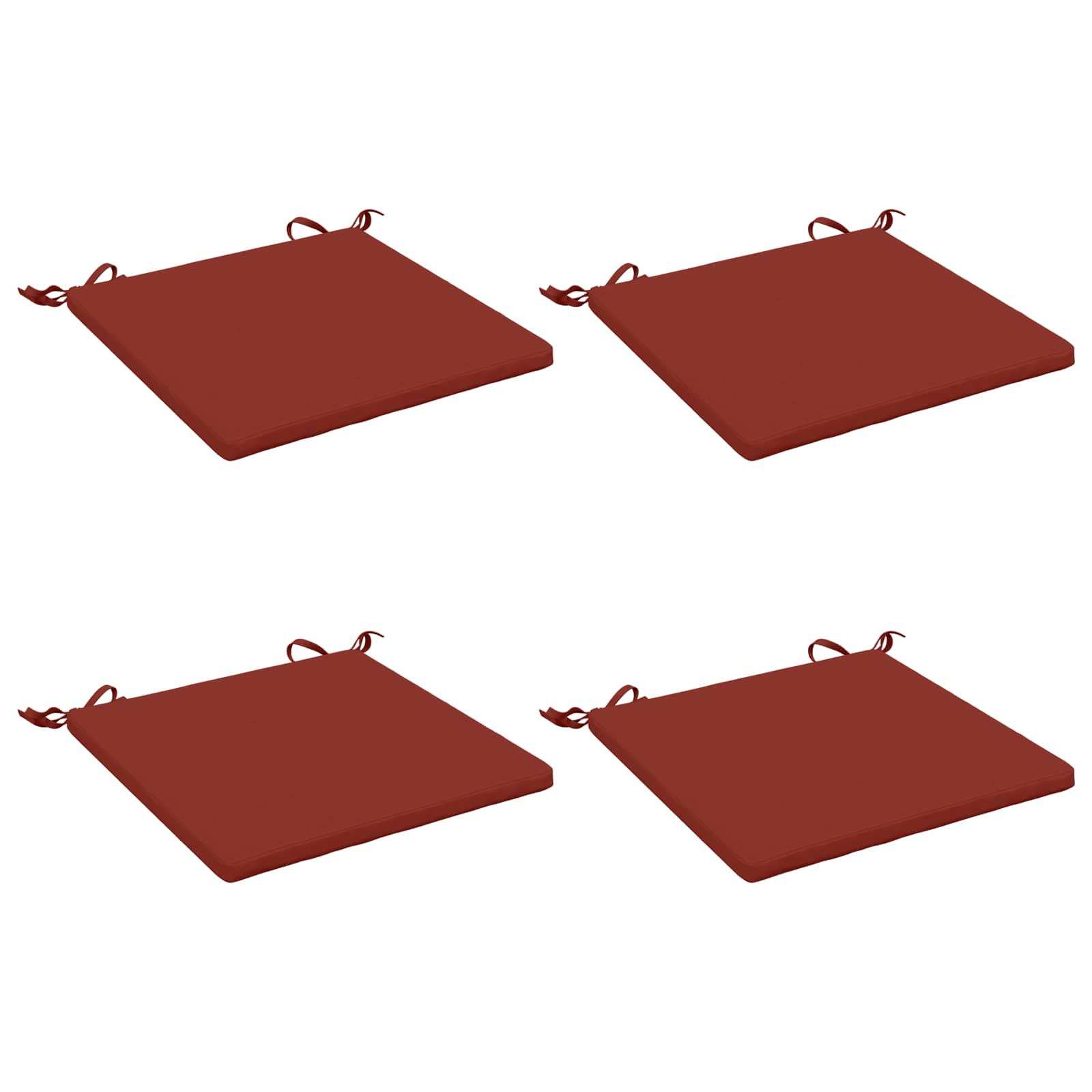 4-Piece Zitkussens SOEST 4 st 100% Polyester Rood image 2