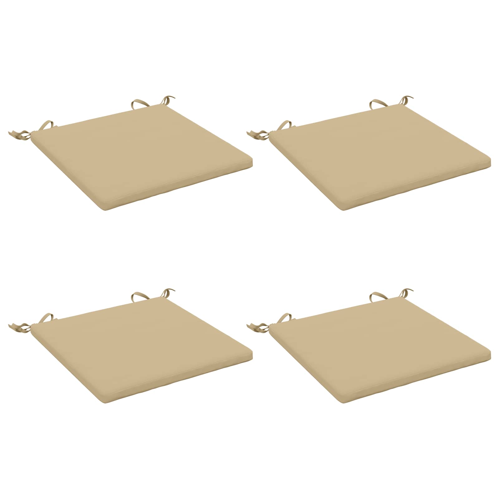 4-Piece Zitkussens SOEST 4 st 100% Polyester Beige image 1