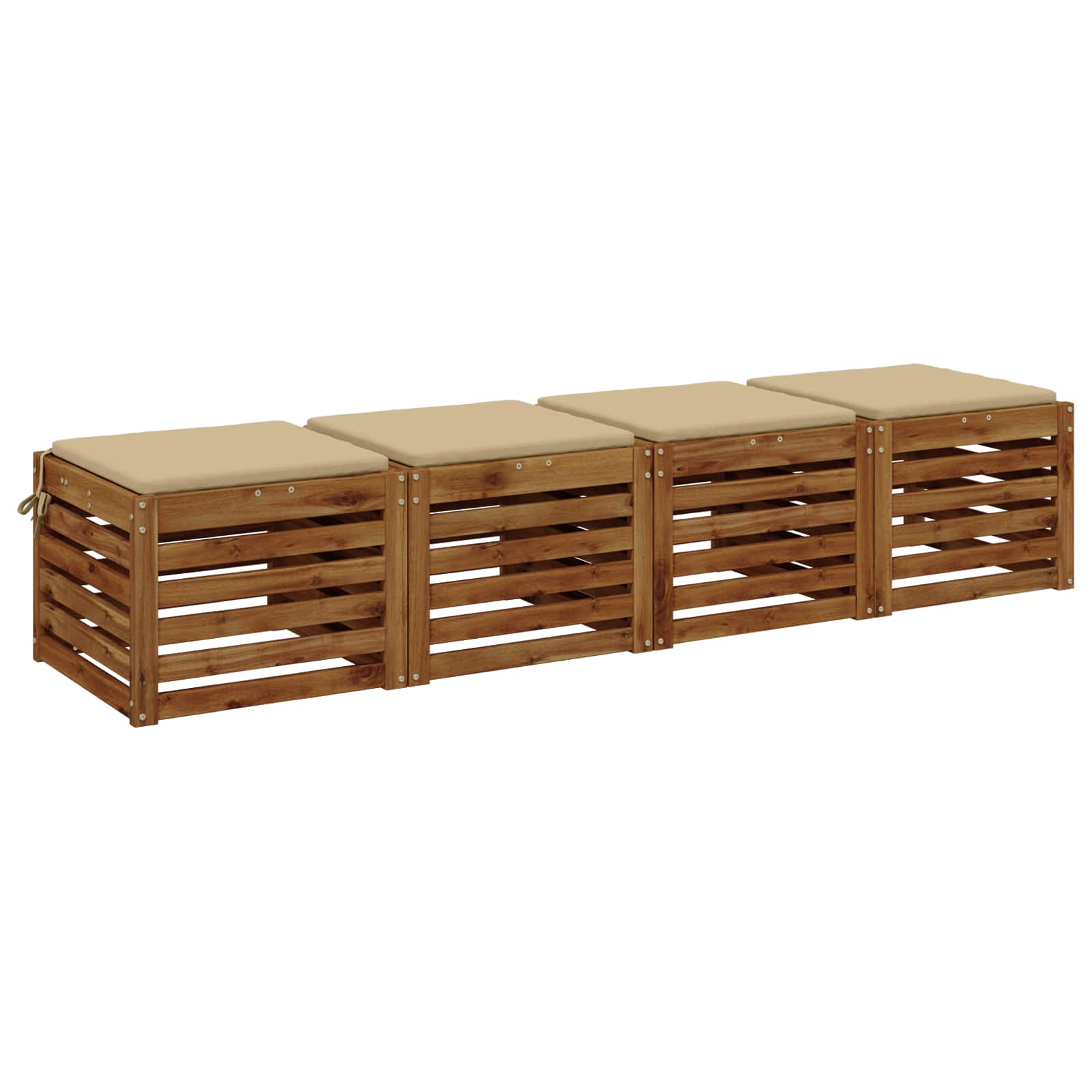 4-Piece Zitkussens SOEST 4 st 100% Polyester Beige image 2