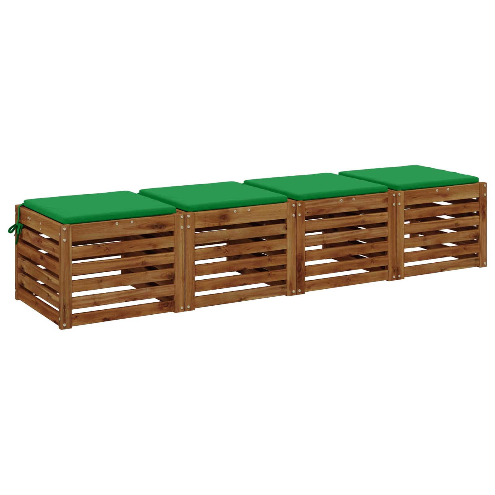4-Piece Zitkussens SOEST 4 st 100% Polyester Groen image 2