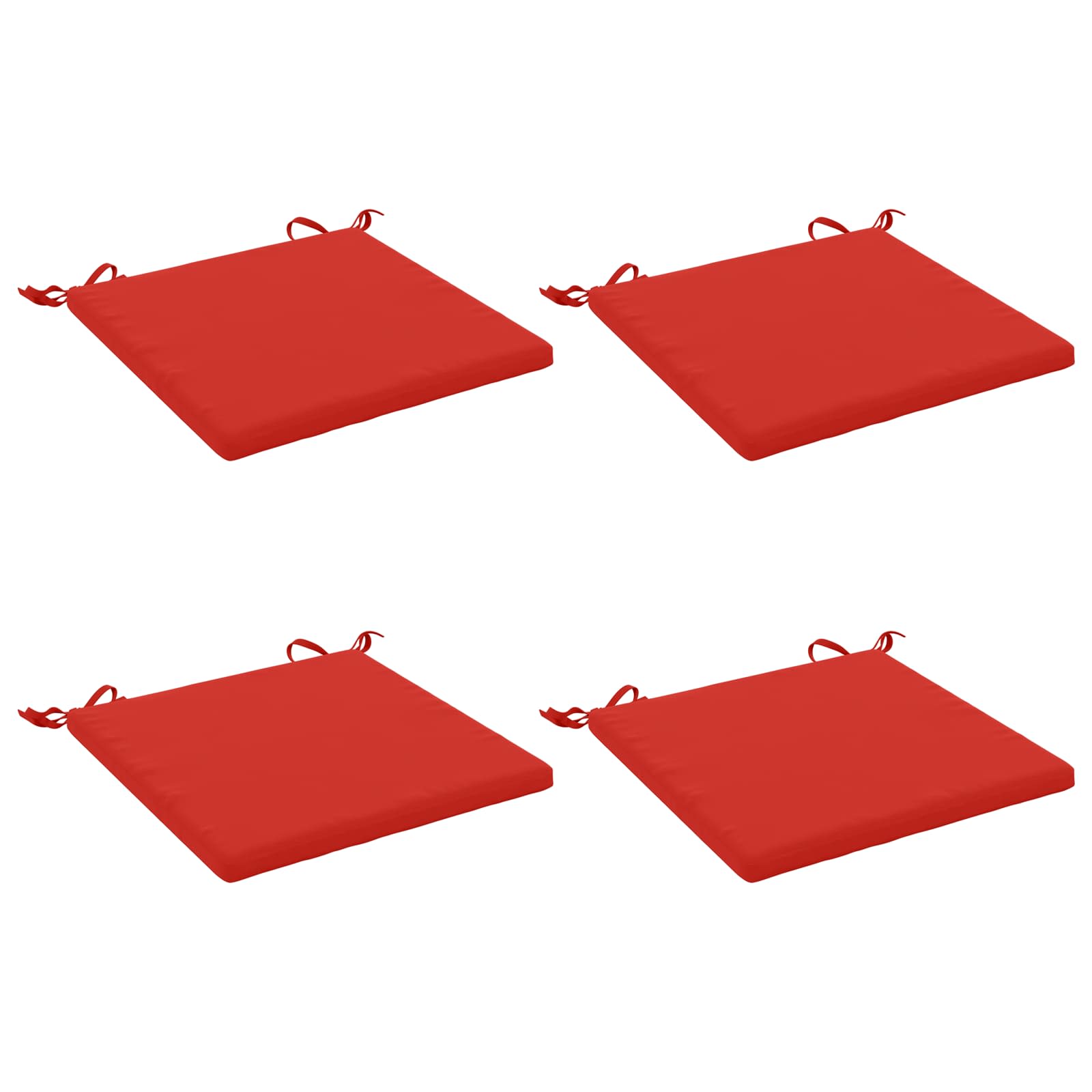 4-Piece Zitkussens SOEST 4 st 100% Polyester Rood image 2