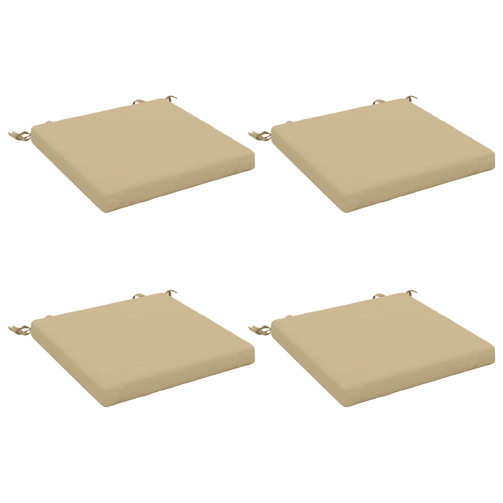 4-Piece Zitkussens SOEST 4 st 100% Polyester Beige image 1