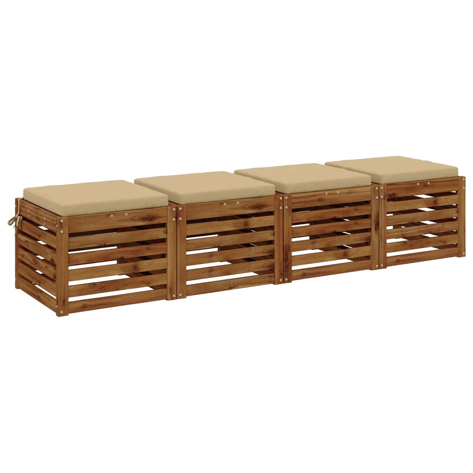 4-Piece Zitkussens SOEST 4 st 100% Polyester Beige image 2