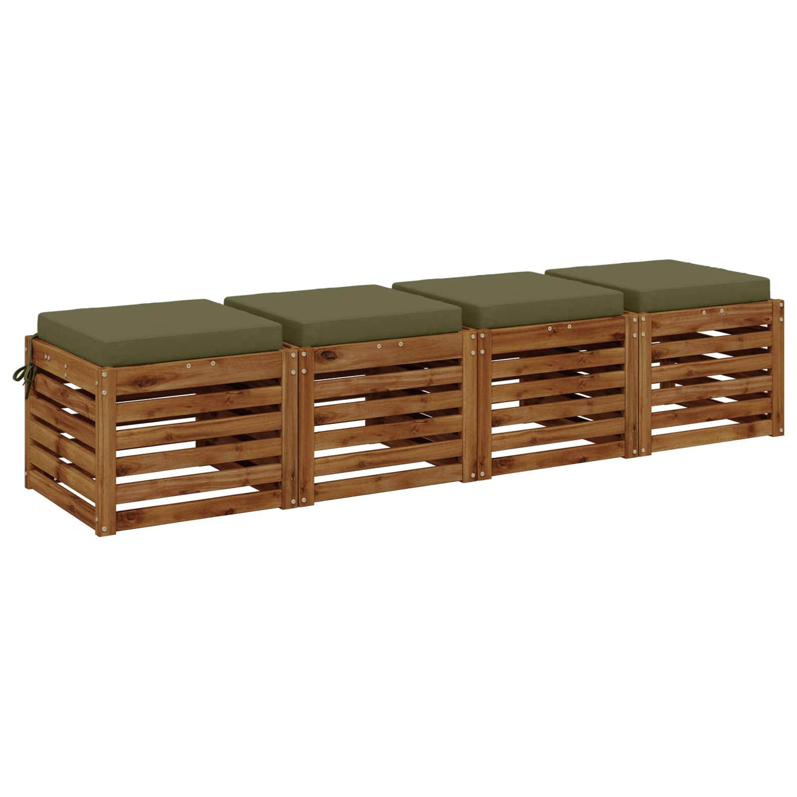 4-Piece Zitkussens SOEST 4 st 100% Polyester Olijfgroen image 3