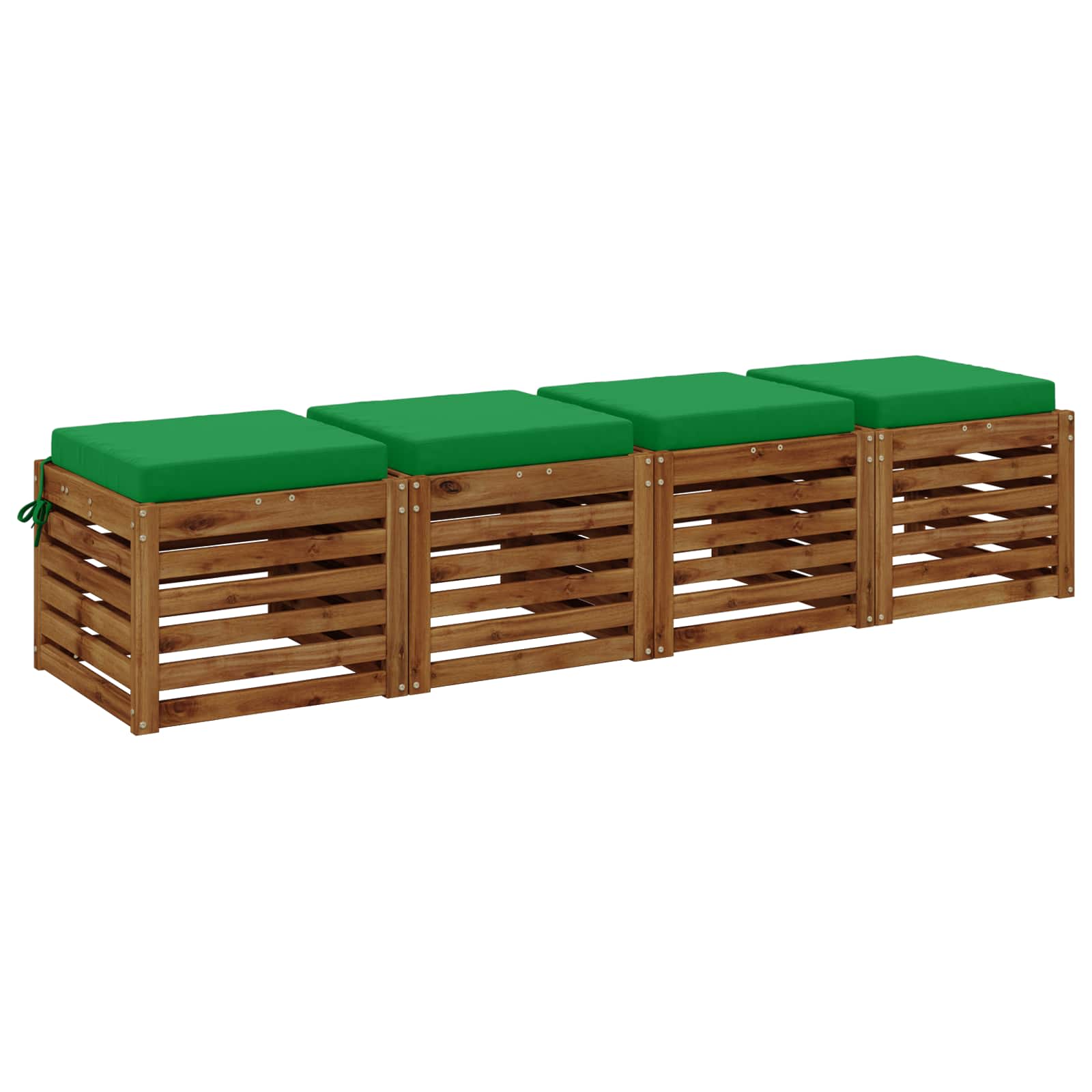4-Piece Zitkussens SOEST 4 st 100% Polyester Groen image 2