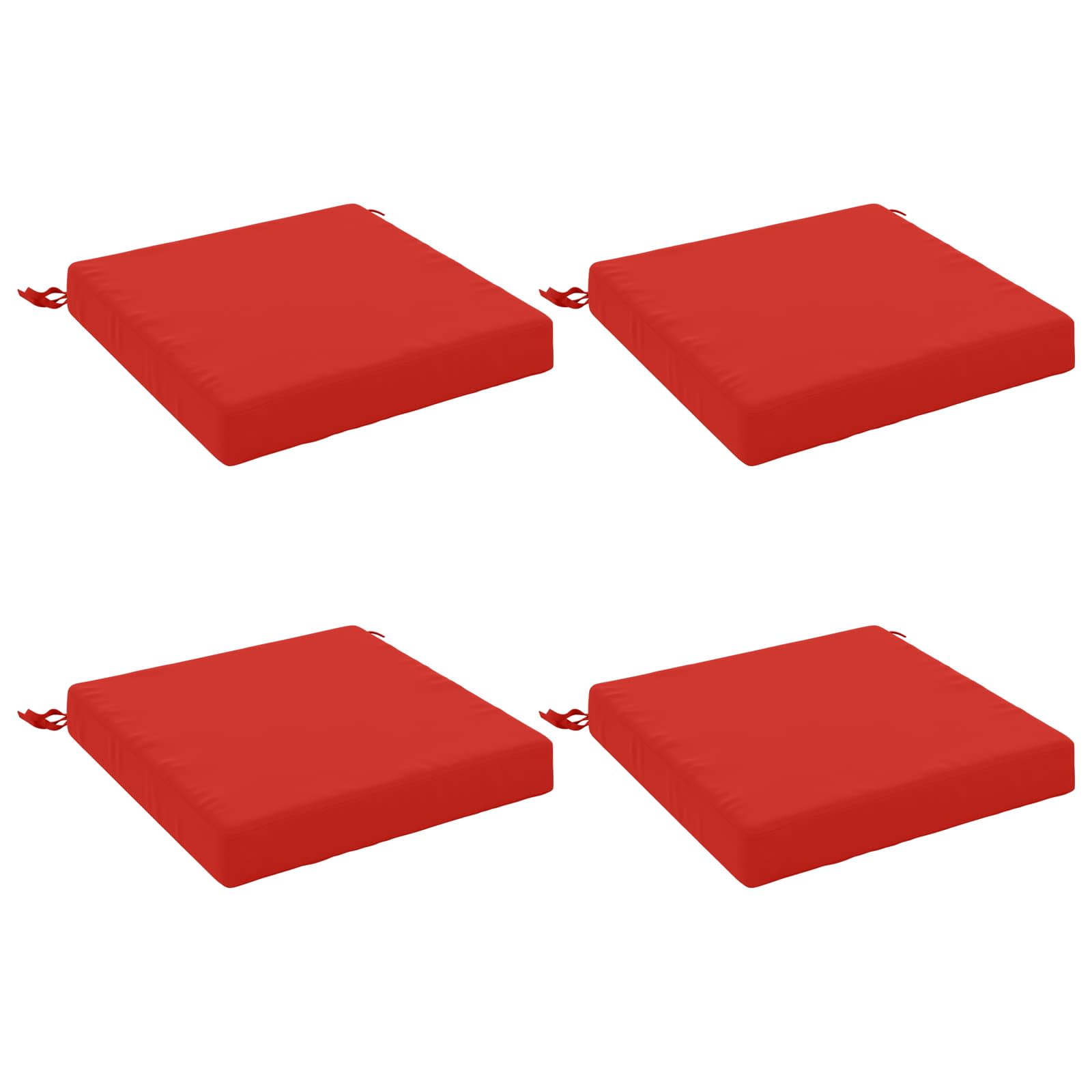 4-Piece Zitkussens SOEST 4 st 100% Polyester Rood image 2
