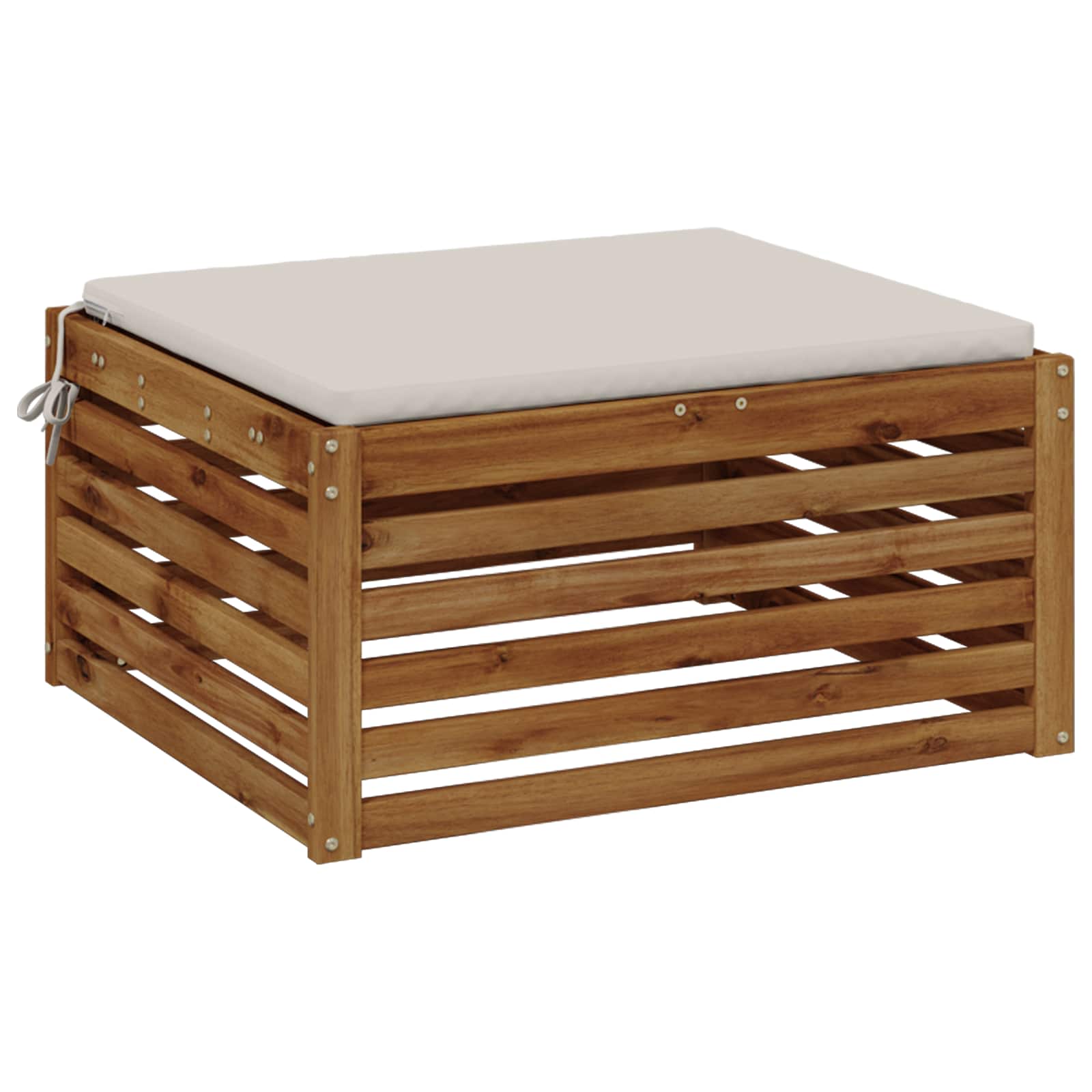 1-Piece Zitkussen SOEST 100% Polyester Wit 60 x 60 x 3 cm image 2